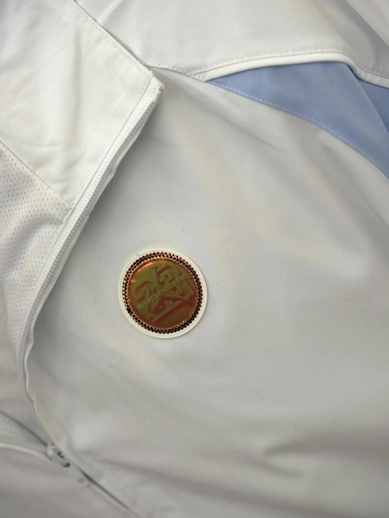 Supreme x Jordan Track Jacket White - 26SS 착용 스타일 - 2