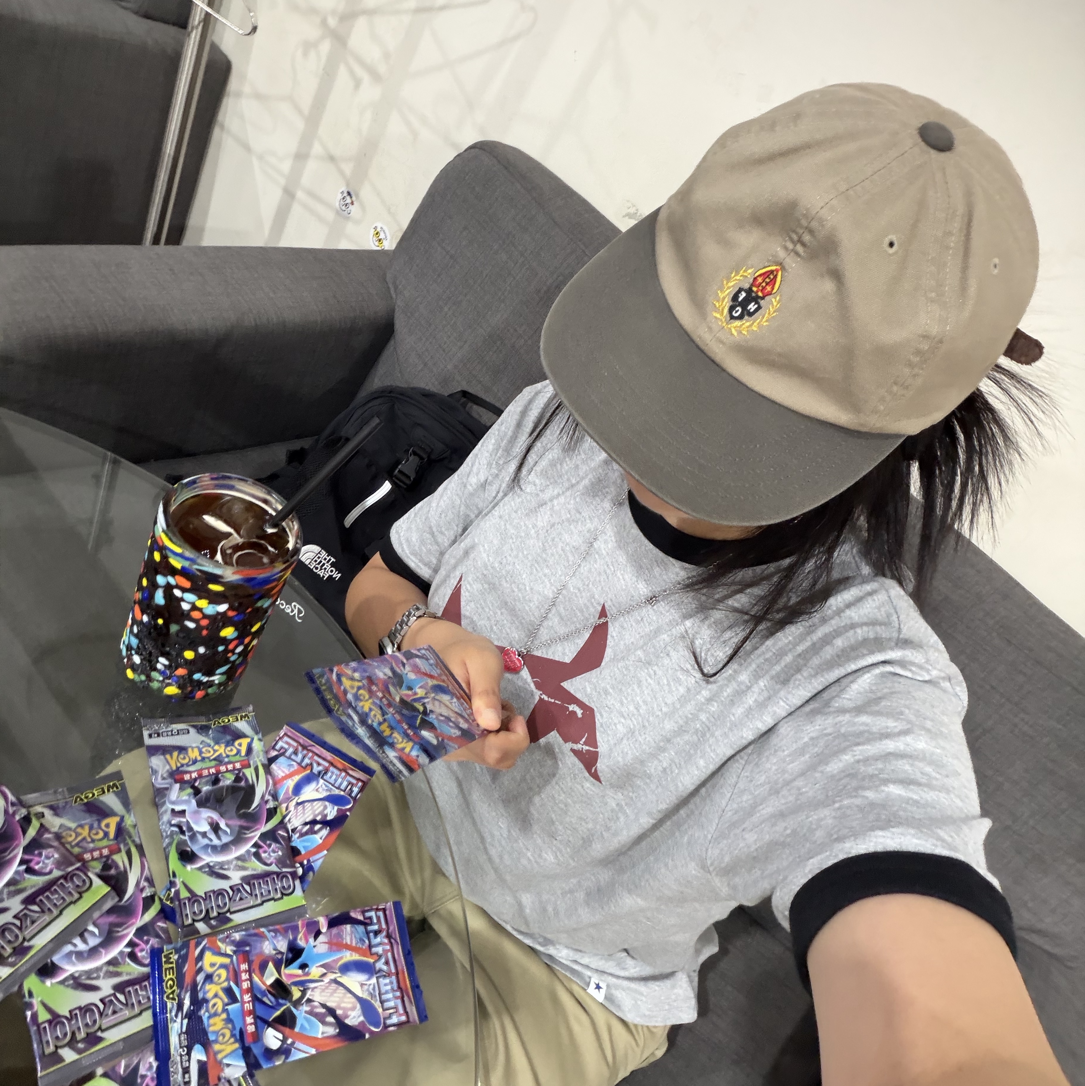 CAVISH Twin Star Ringer SS Tee Grey 착용 스타일 - 7