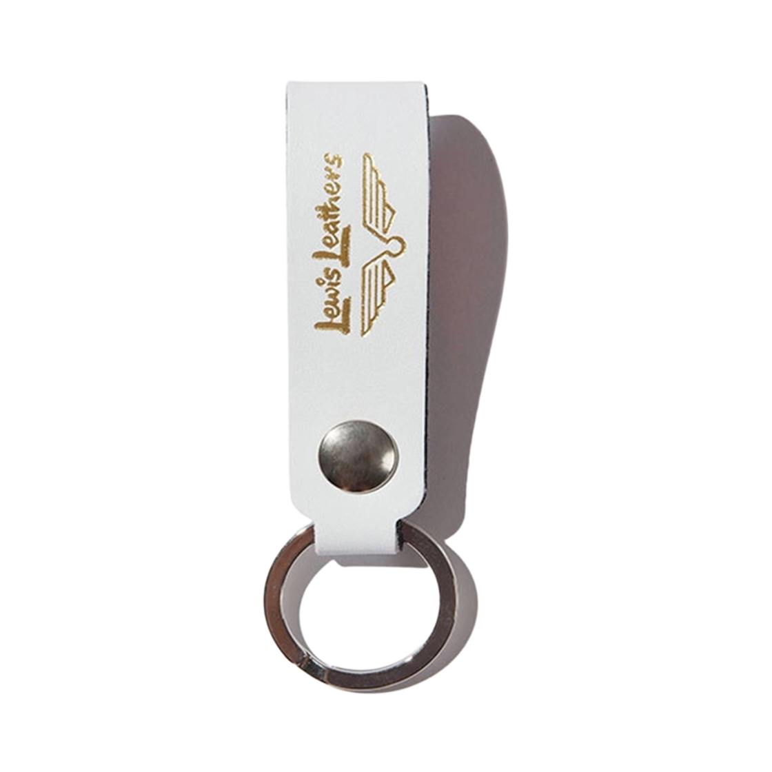 Belt Loop Key Ring MK.1 / White Lewis Leathers Belt Loop Key Ring MK.1 White