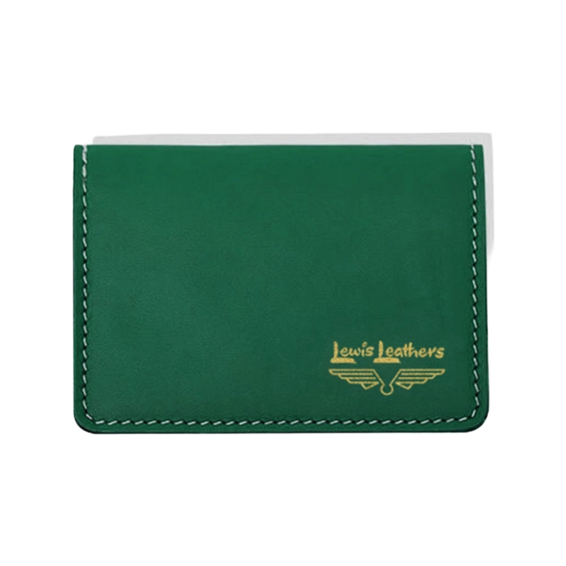 Card Wallet / Green & Yellow Lewis Leathers Card Wallet Green & Yellow