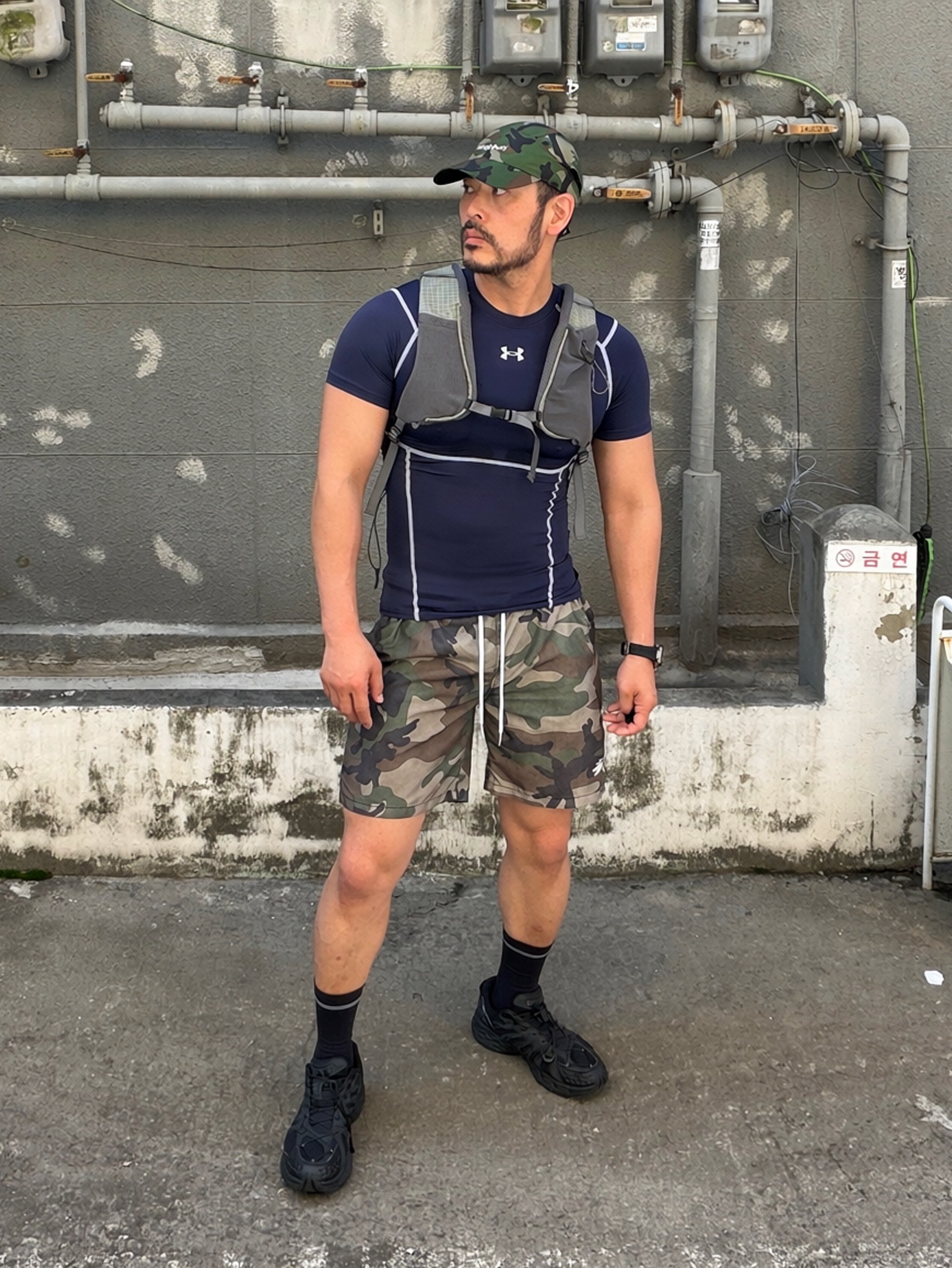 Montbell Camo Watch Cap Green - 26FW, K-SWISS M KONEJO S BK 착용 스타일 - 7