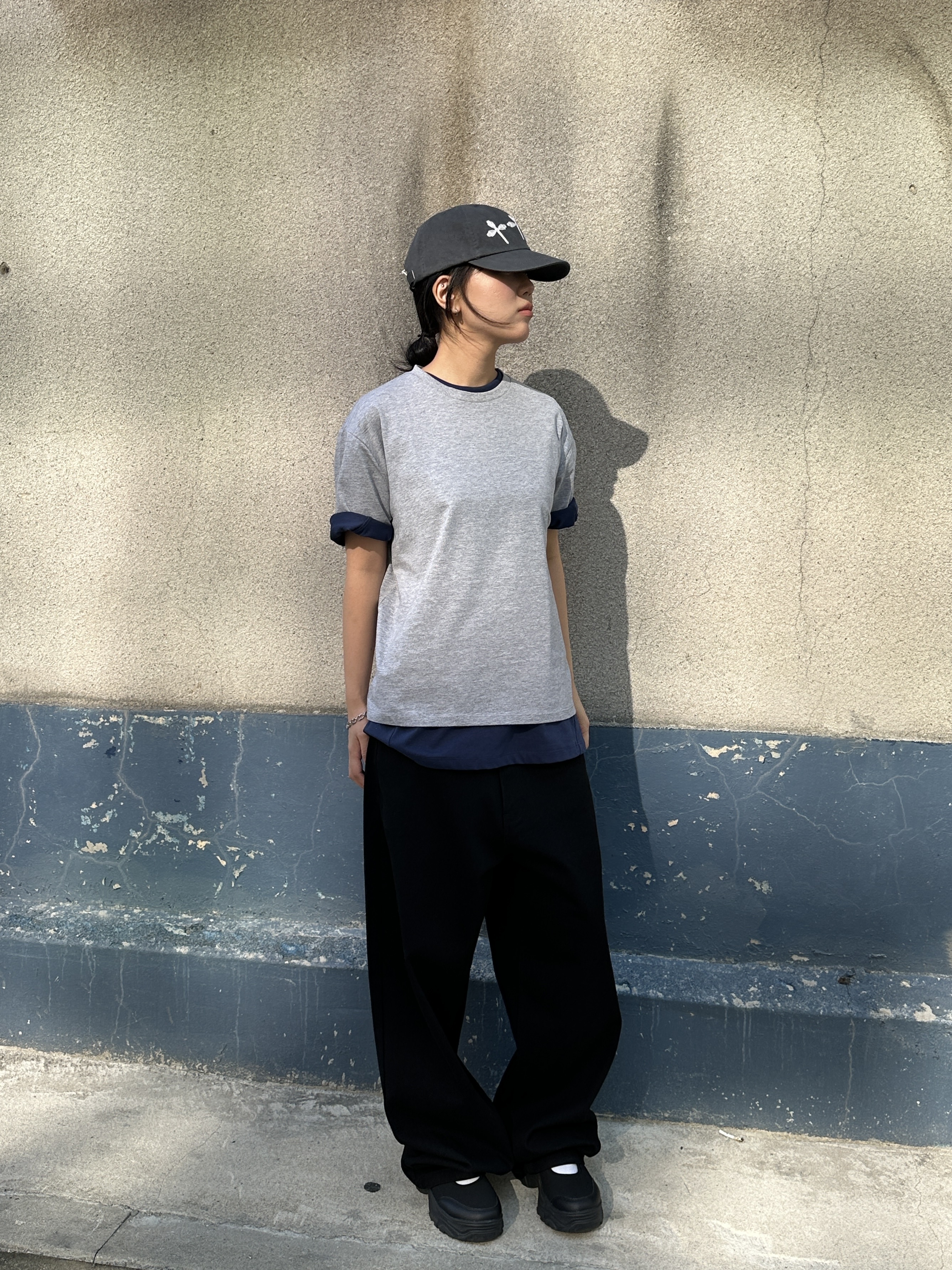 Millo Archive Rubens Cap Washed Charcoal, Millo Archive Rubens Cap Washed Black 착용 스타일 - 5
