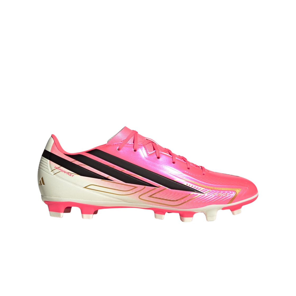 IH9375 Adidas F50 Hyperfast Club FG/MG Solar Turbo Core Black