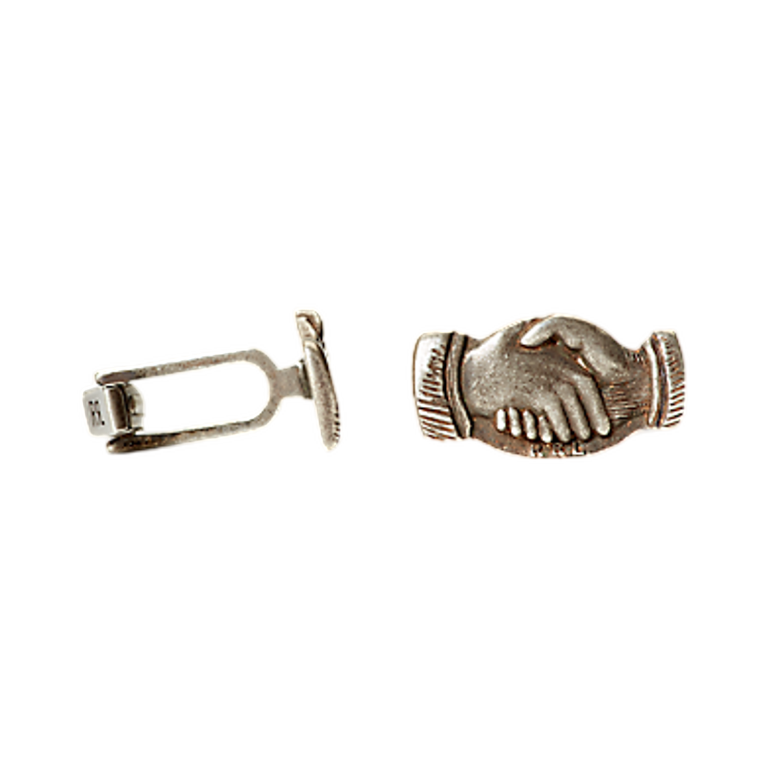 더블알엘 핸드쉐이크 커프 링크 실버(Double RL Handshake Cuff Links Silver)