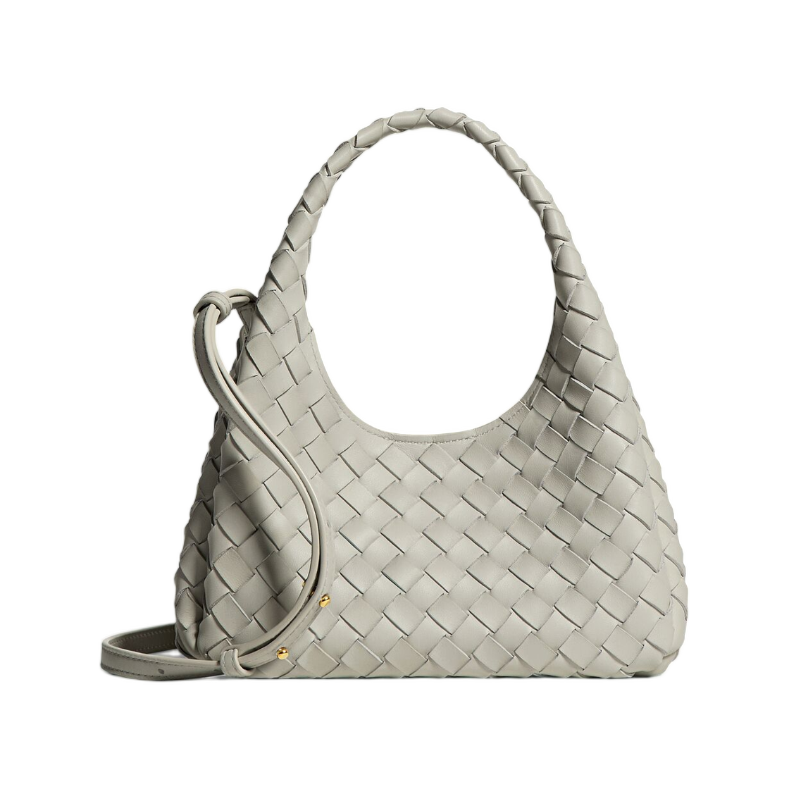 A005PEV0HW01778 Bottega Veneta Baby Campana Silica Gray