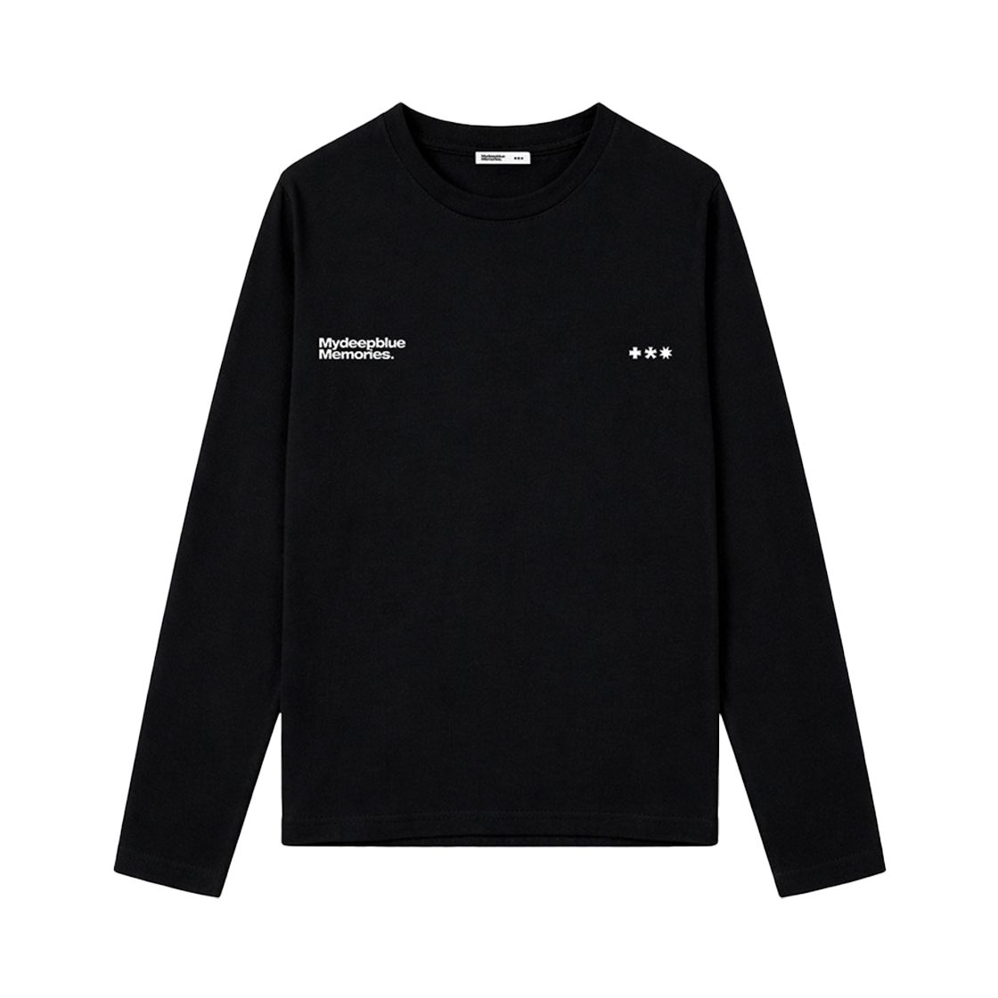 마이딥블루메모리즈 크랙 심볼 롱슬리브 티셔츠 블랙(MydeepblueMemories W/M Crack Symbol Long Sleeveblack) - 2