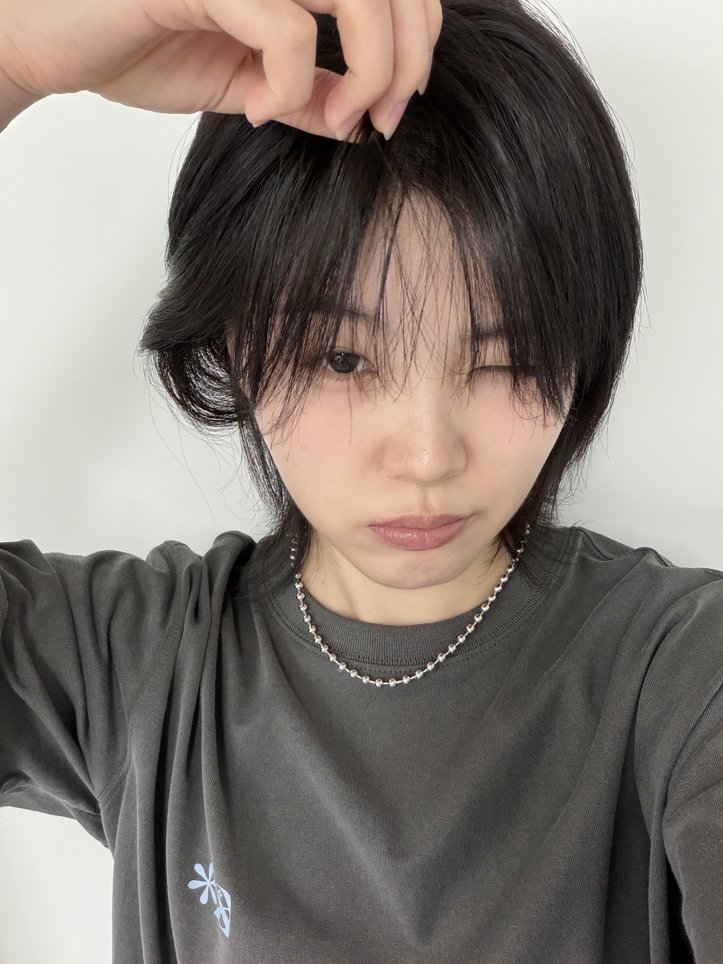Riomeu Round ball chain necklace 5.0mm 착용 스타일 - 1