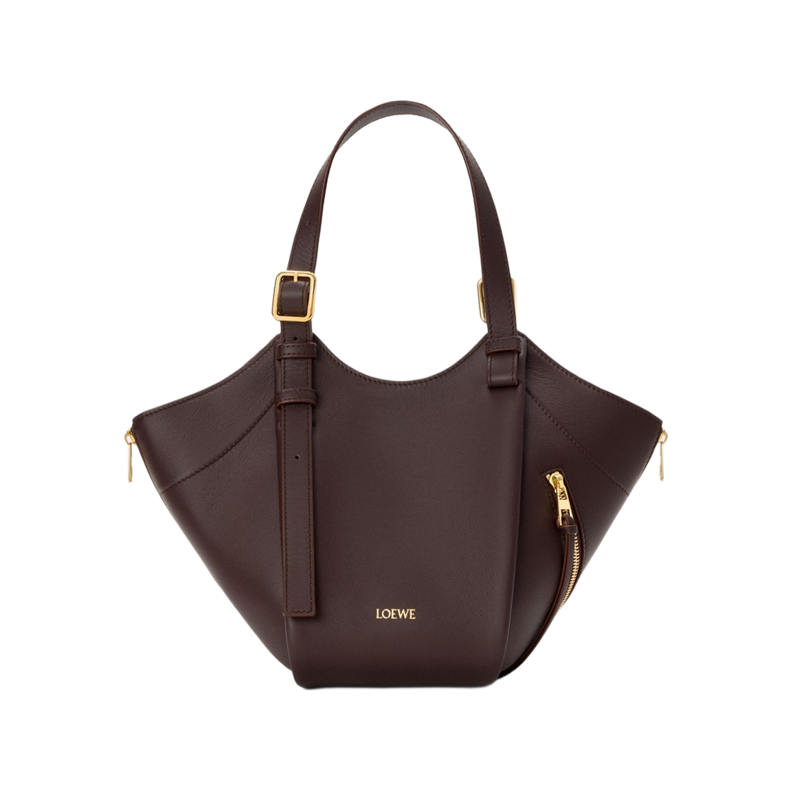 로에베 클래식 카프스킨 해먹 플립 백 다크 체스트넛(Loewe Hammock Flip Bag in Classic Calfskin Dark Chestnut)
