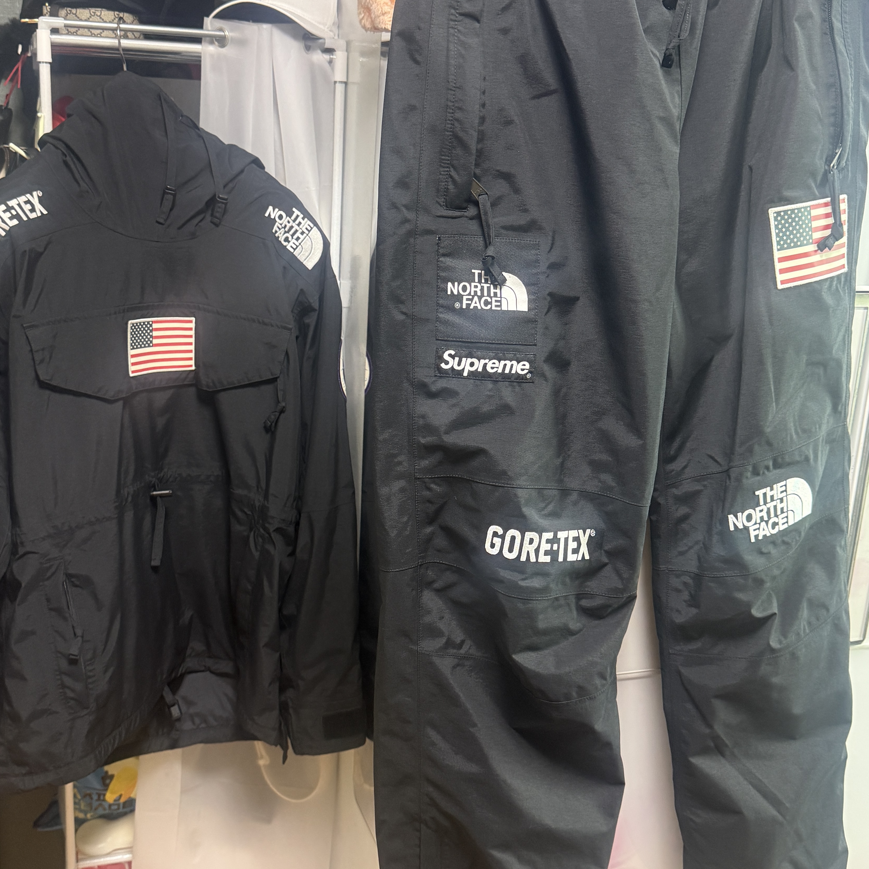Supreme x The North Face Trans Antarctica Expedition Pullover Jacket Black - 17SS 착용 스타일