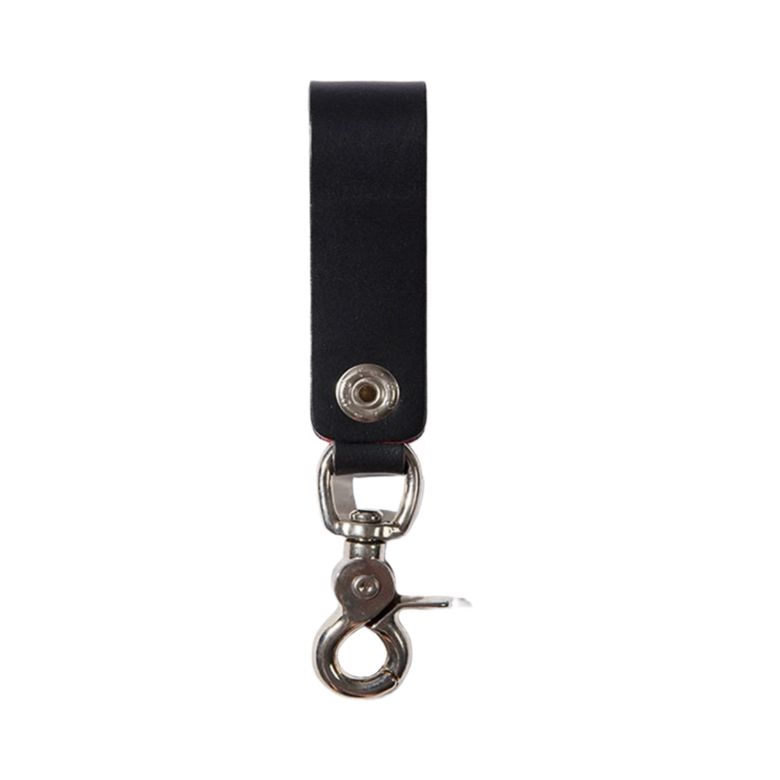 루이스 레더 벨트 루프 키링 엠케이 2 블랙 & 골드(Lewis Leathers Belt Loop Key Ring MK.2 Black & Gold) - 2