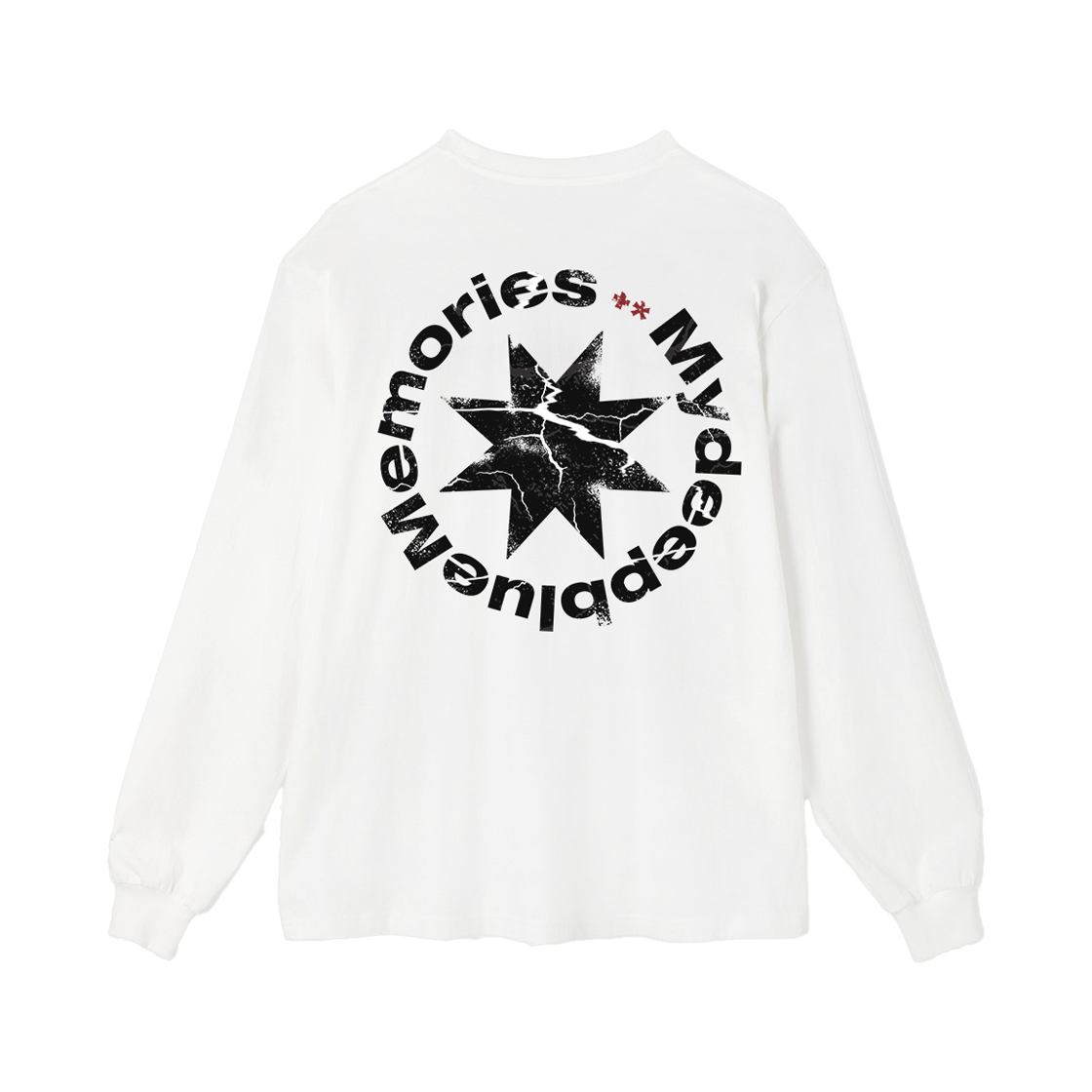 26072710 MydeepblueMemories Mm Round Logo Long Sleeve White