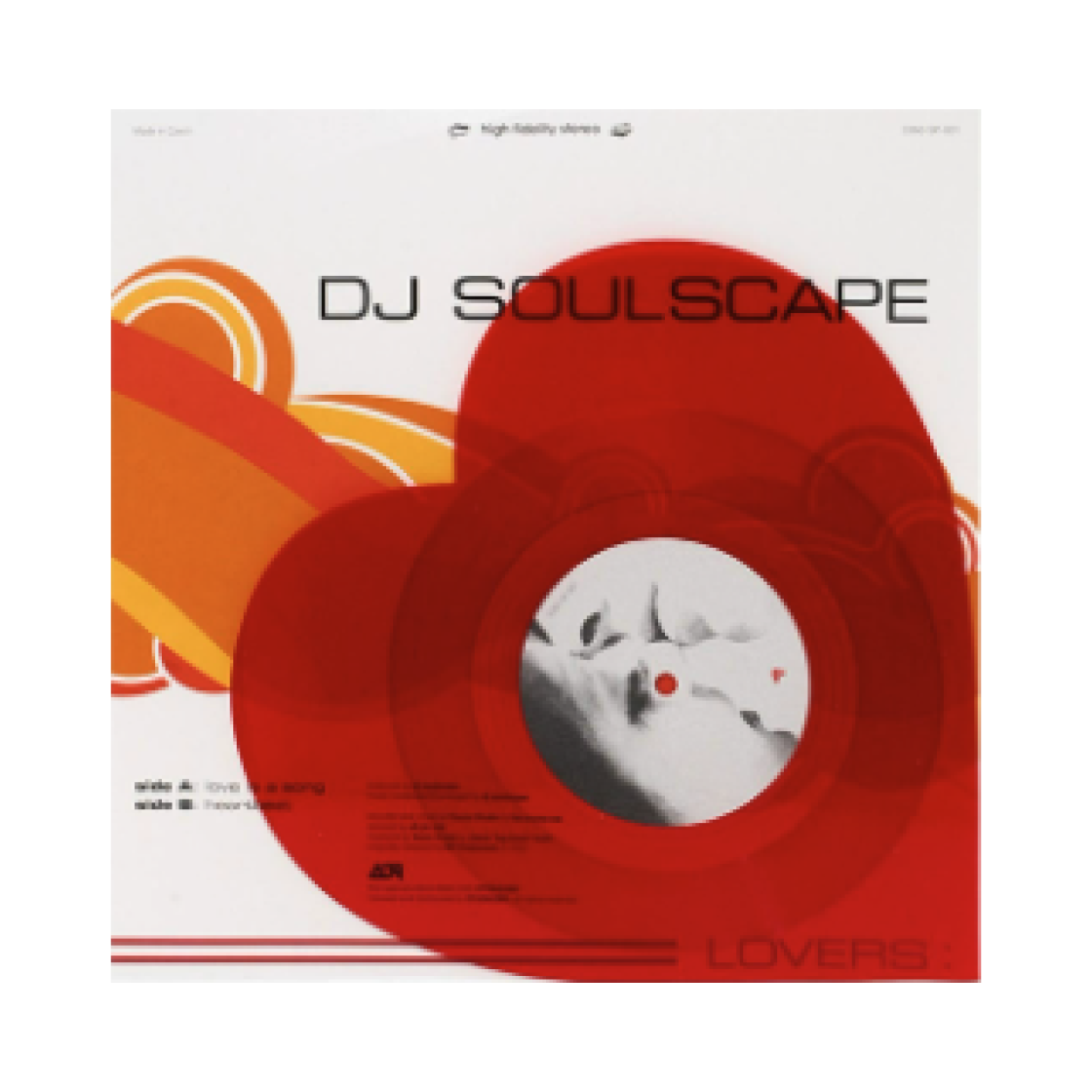 DJ 소울스케이프 러버 하트 모양 LP 레드(DJ Soulscape Lover Heart Shaped LP Red)