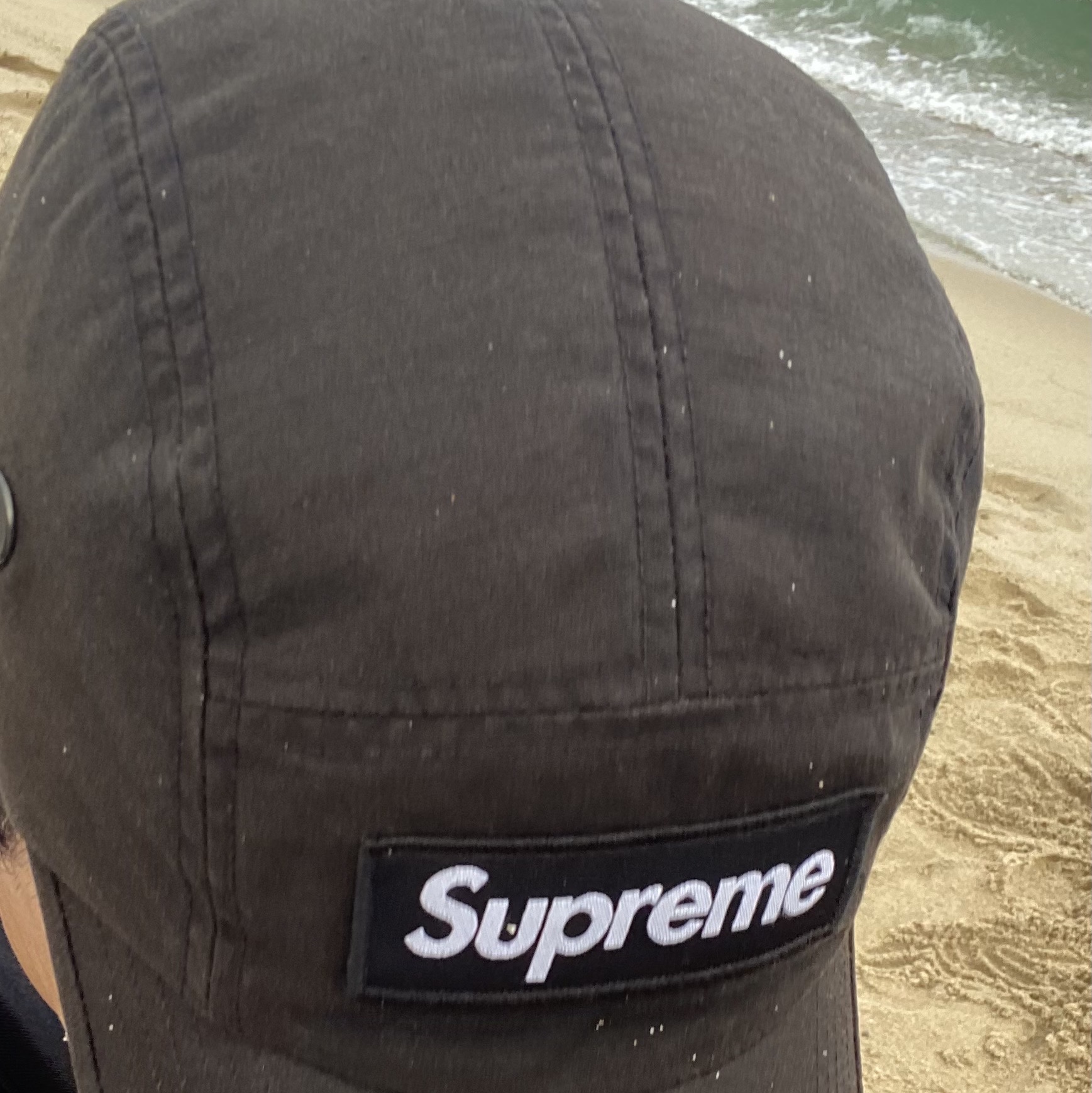 Supreme Military Camp Cap Black - 23SS 착용 스타일