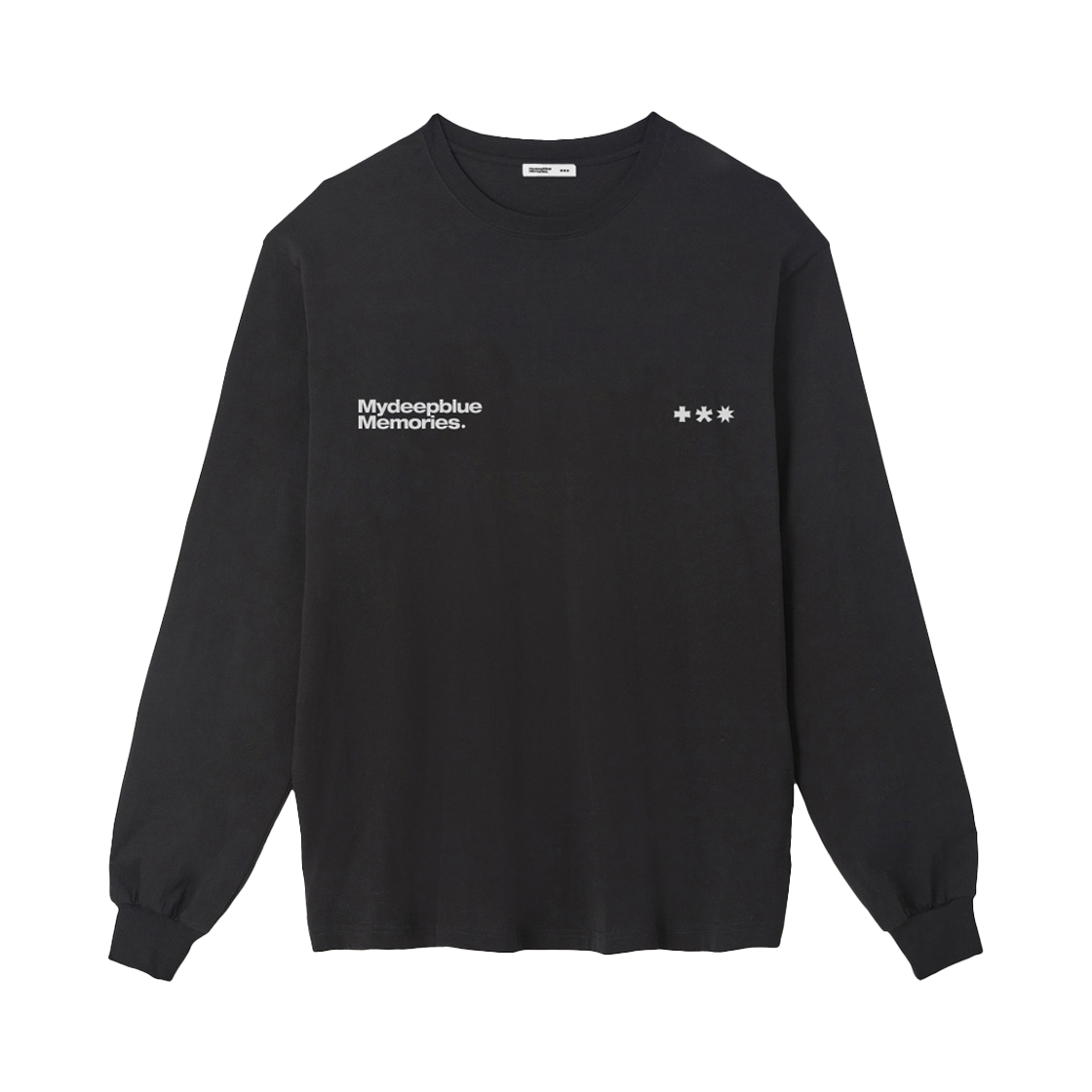 마이딥블루메모리즈 심볼 로고 롱 슬리브 티셔츠 블랙(MydeepblueMemories Mm Symbol Logo Long Sleeve Tblack) - 2