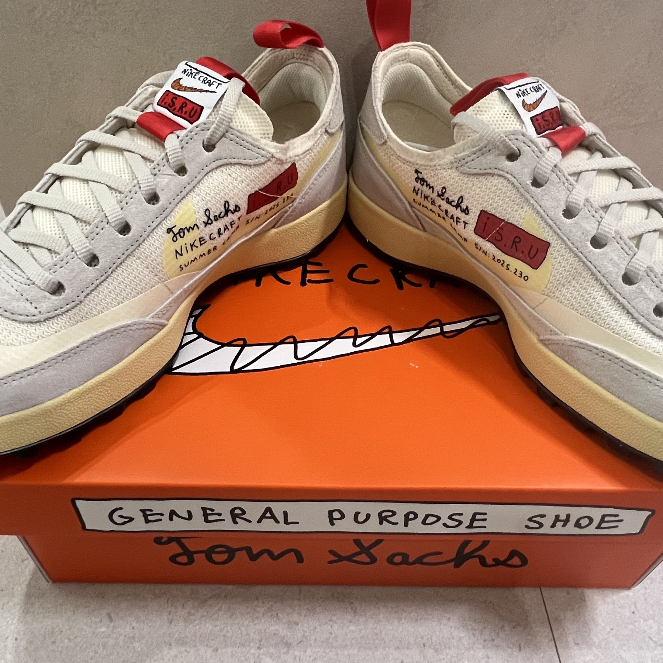 Nike x Tom Sachs General Purpose Shoe Grey Yellow 착용 스타일 - 2