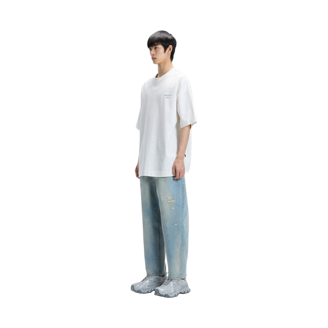 준지 x 아루타 수프 세미오버핏 숏슬리브 화이트(JUUN.J x ARUTA SOUP Semioverfit Short Sleeve White) - 3