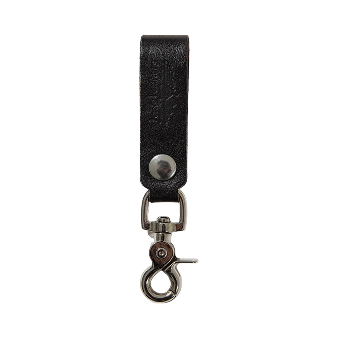 Vegetable Cow Hide Belt Loop Key Ring Lewis Leathers Vegetable Cow Hide Belt Loop Key Ring MK.2 Black