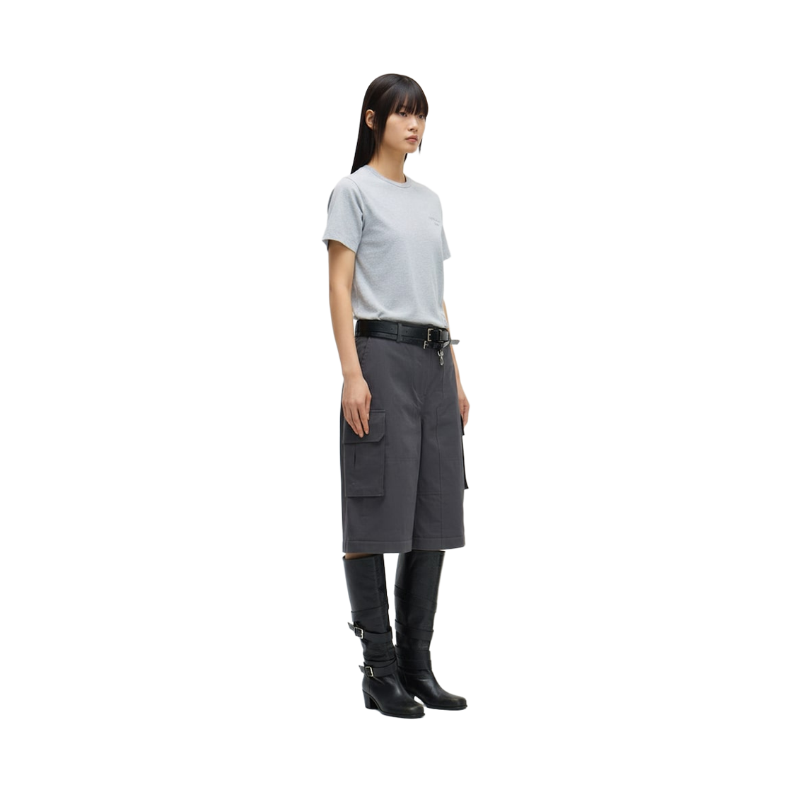준지 x 아루타 수프 슬림핏 티셔츠 그레이(JUUN.J x ARUTA SOUP Slimfit T-shirts Grey) - 3