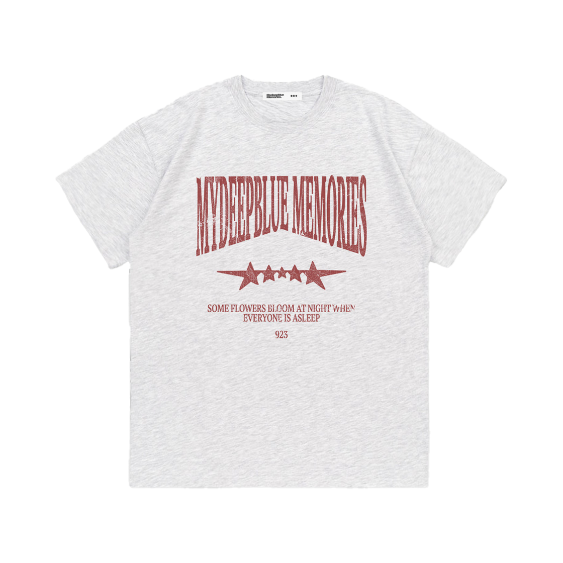 26072706 MydeepblueMemories Mm Vintage Crack T-Shirt Light Grey