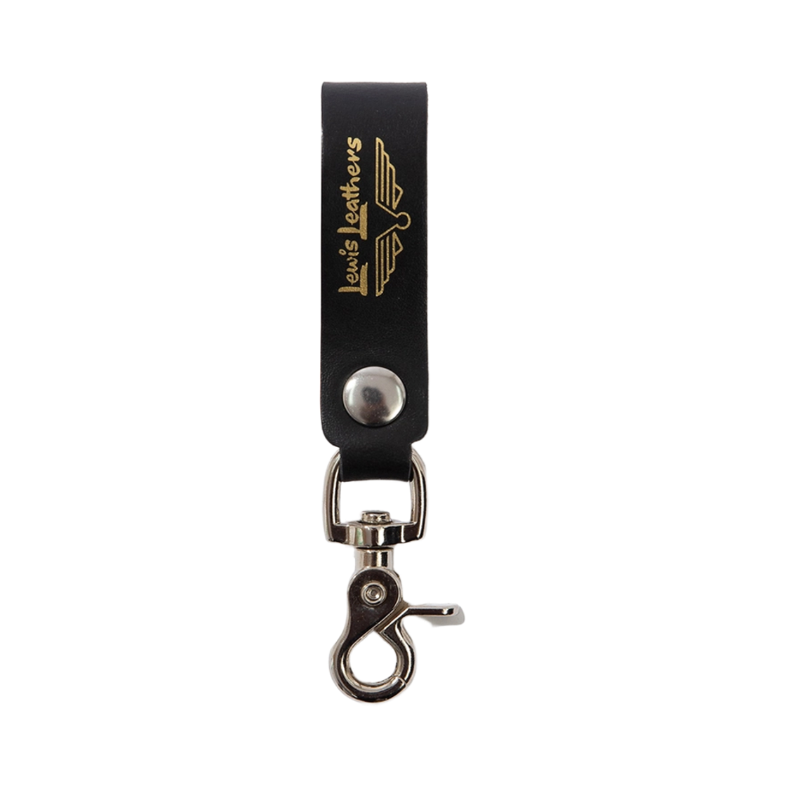 Belt Loop Key Ring MK.2 / Black & Brown Lewis Leathers Belt Loop Key Ring MK.2 Black & Brown