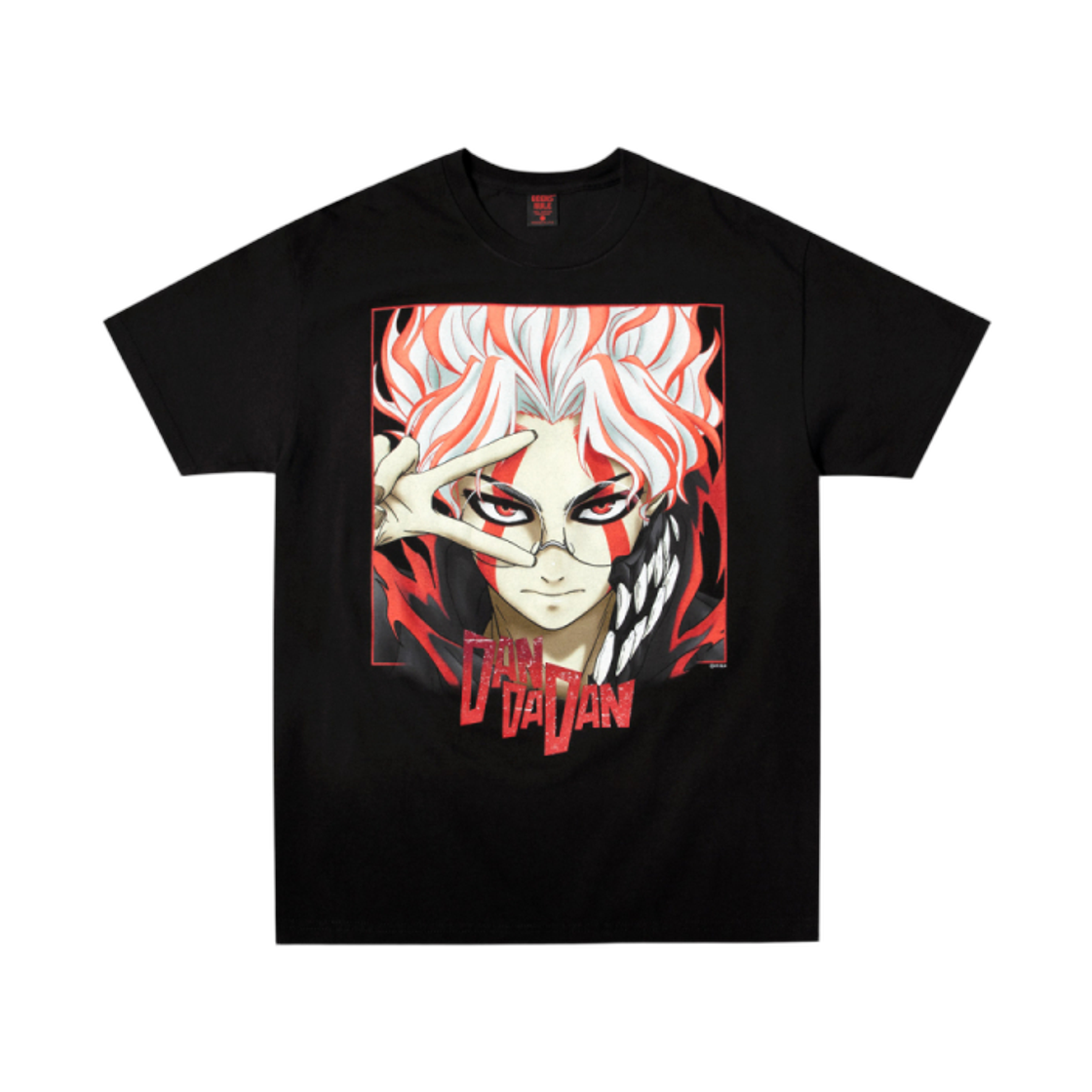긱스 룰 x 파르코 단다단 실크스크린 프린팅 티셔츠 오카룽 블랙(Geeks Rule x Parco Dan Da Dan Silkscreen Printing T-Shirt Okarun Black)