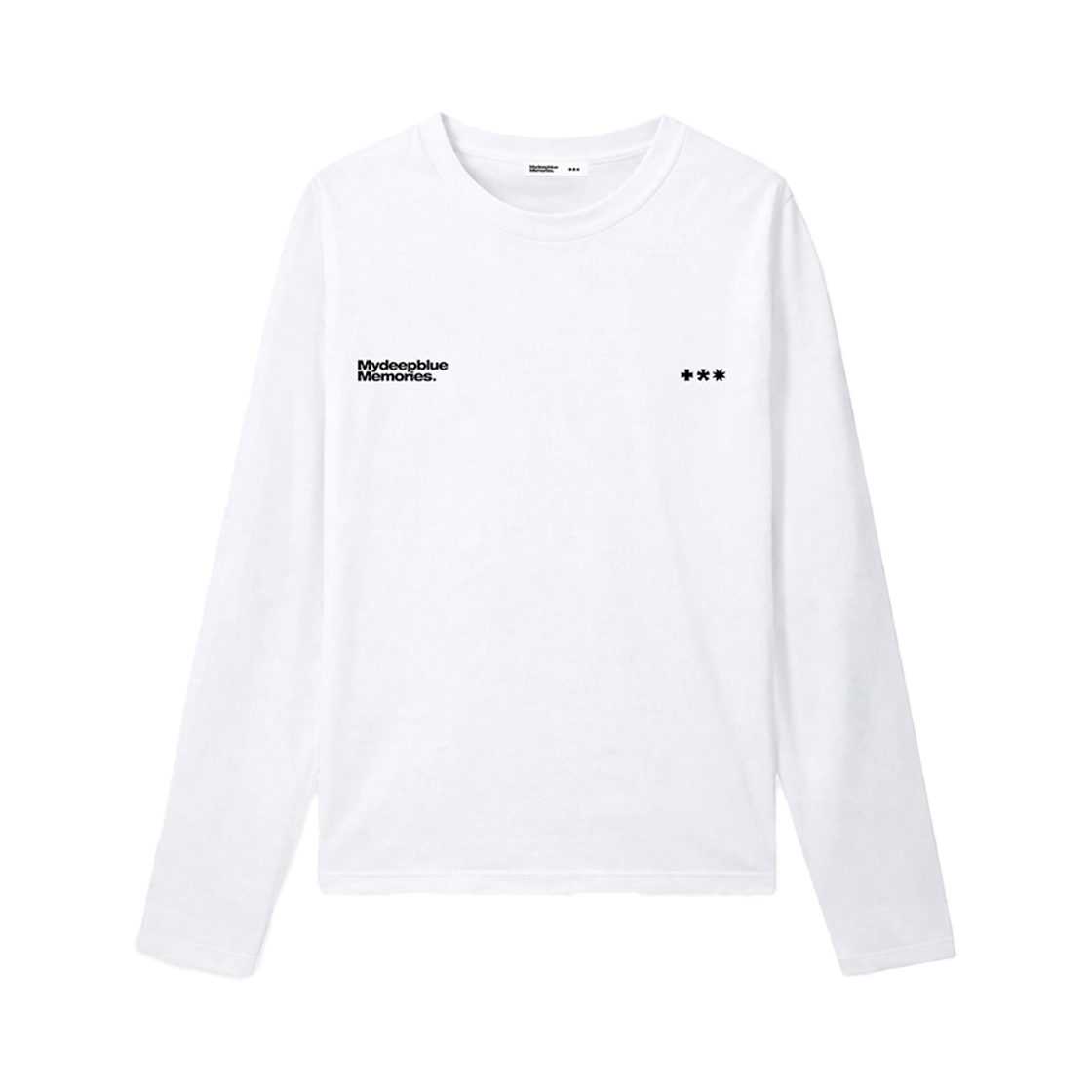 마이딥블루메모리즈 크랙 심볼 롱슬리브 티셔츠 화이트(MydeepblueMemories W/M Crack Symbol Long Sleevewhite) - 2