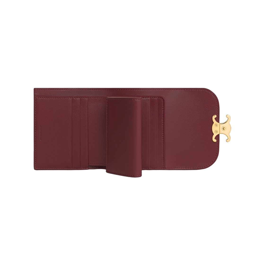 셀린느 스몰 플랩 트리옹프 월렛 페이턴트 카프스킨 시라(Celine Small Flap Triomphe Wallet in Patent Calfskin Syrah) - 2