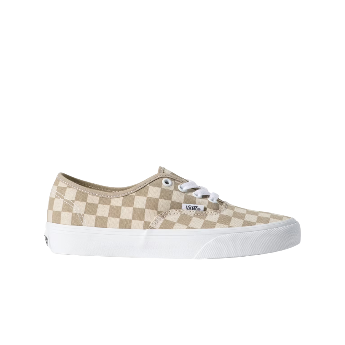 VN000EAD5EC Vans Authentic Checkerboard Aluminum Grey Oatmeal Beige