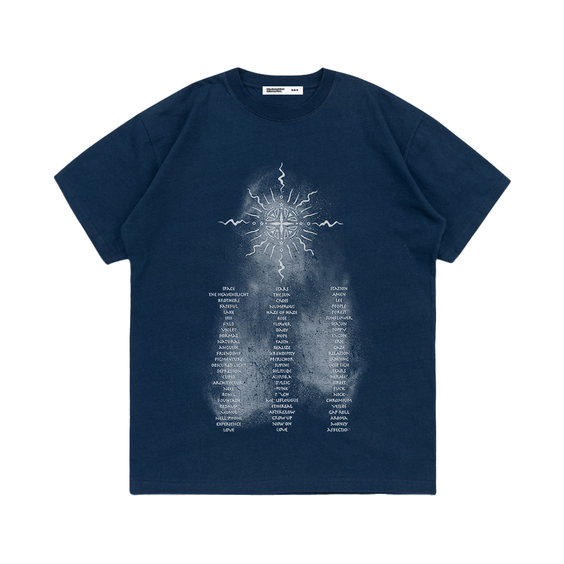 26072705 MydeepblueMemories Sun Ankh T-Shirts Dark Blue