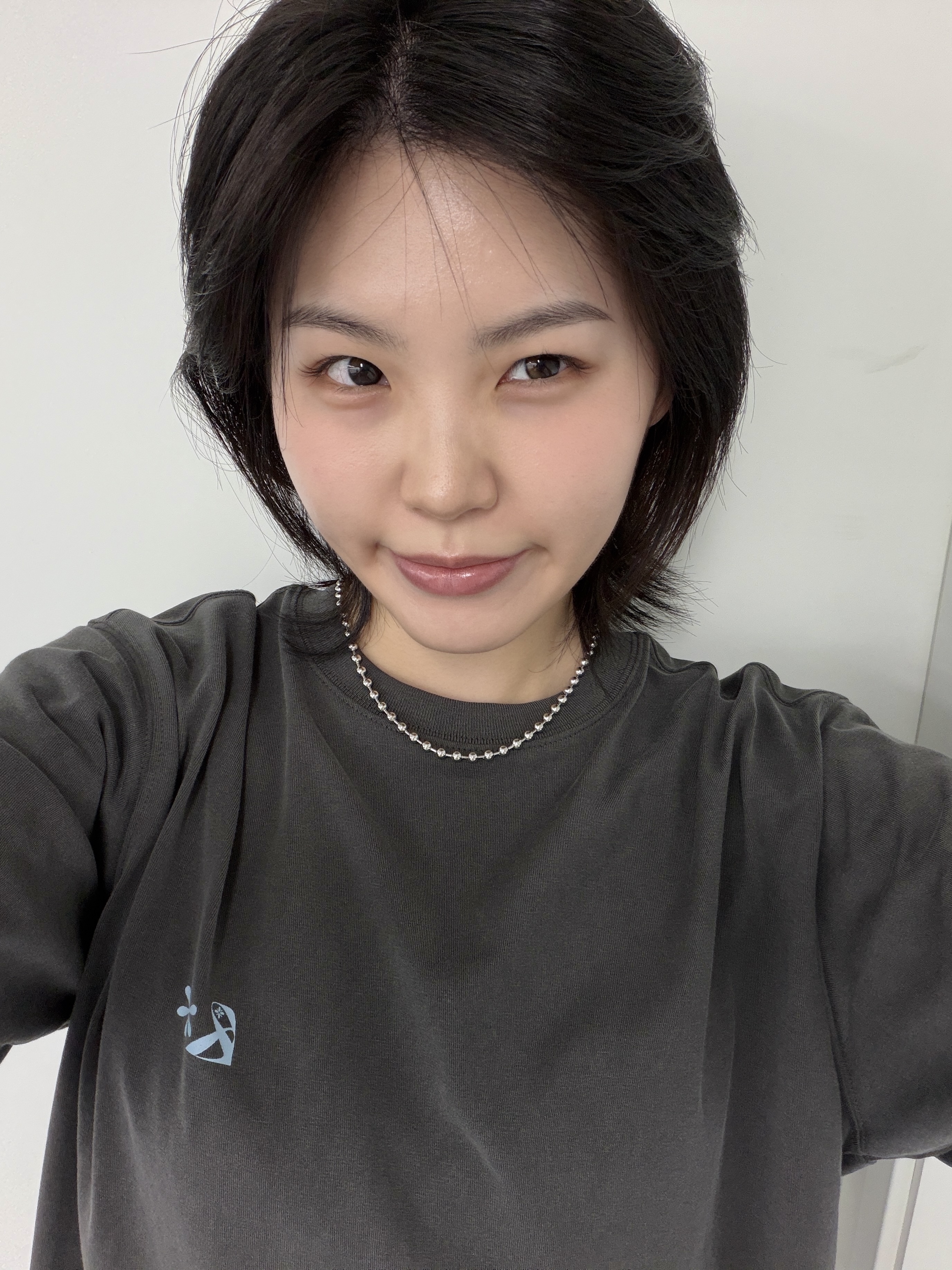 Riomeu Round ball chain necklace 5.0mm 착용 스타일 - 2