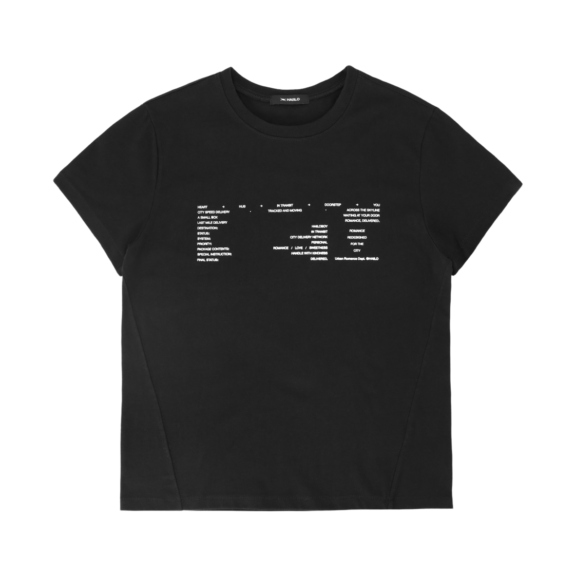 HB2601TSSB HAiiLO City Mile Tee Stamp Black