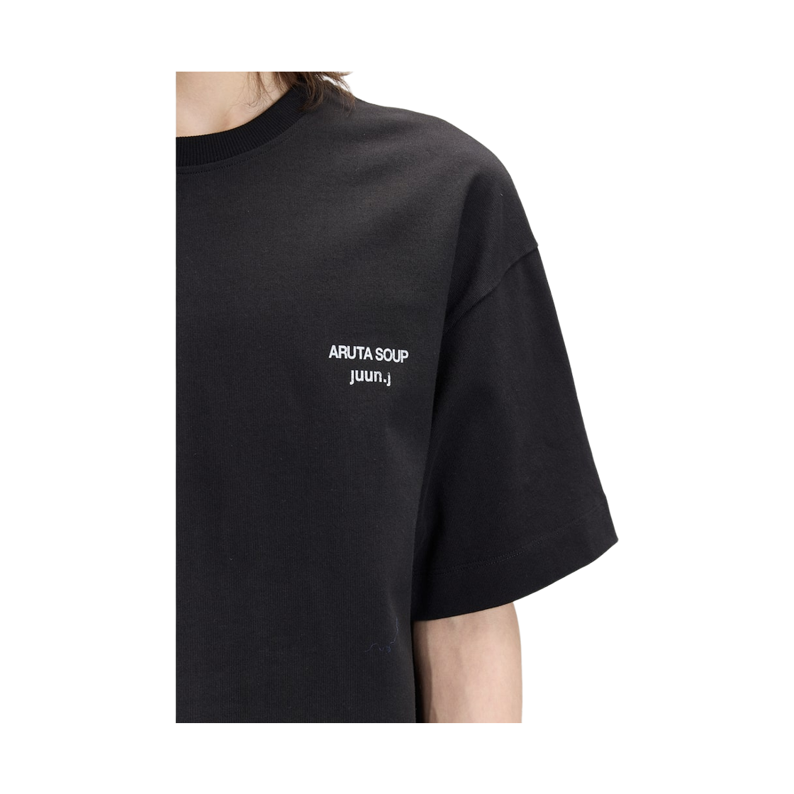 준지 x 아루타 수프 세미오버핏 숏슬리브 블랙(JUUN.J x ARUTA SOUP  Semioverfit Short Sleeve Black) - 5