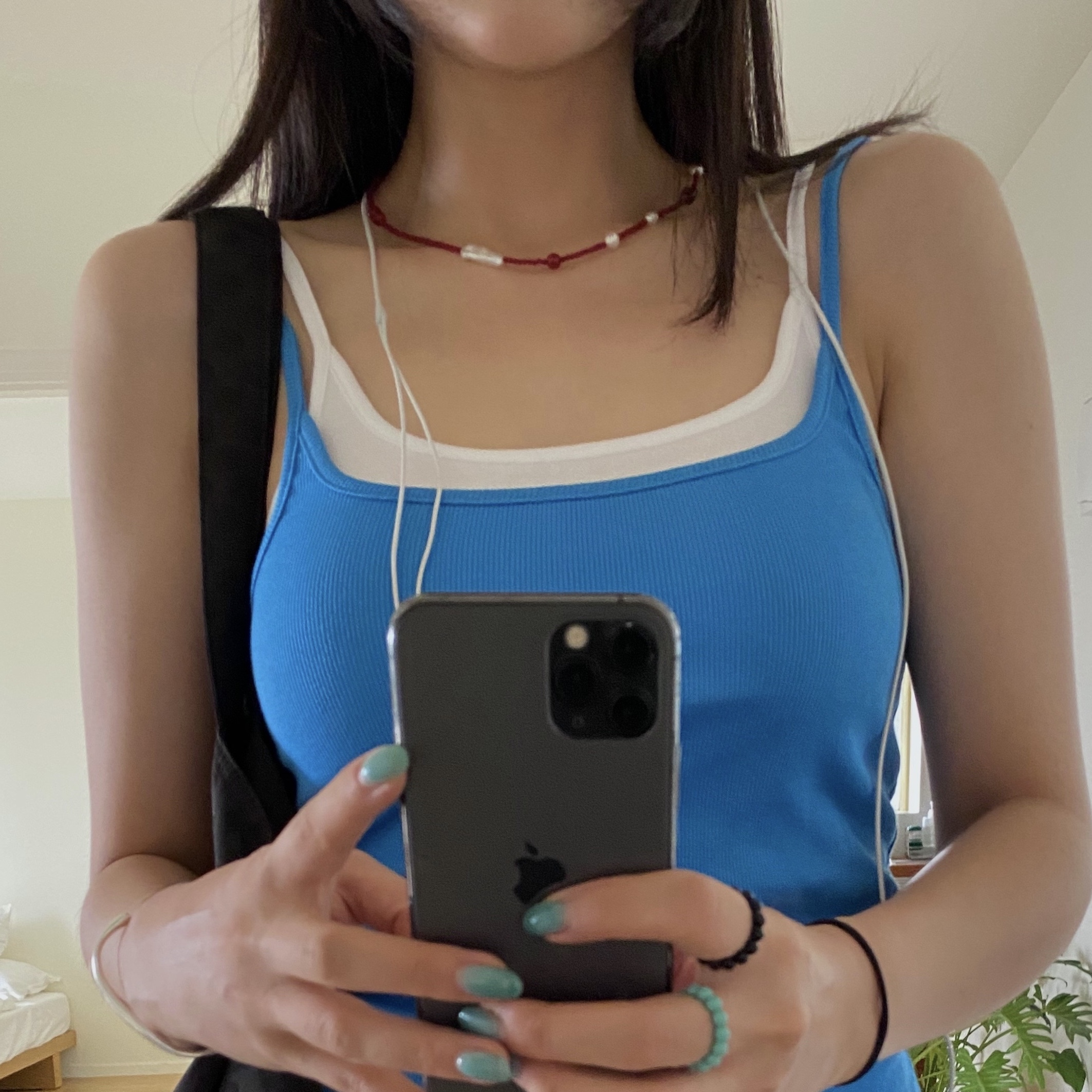 Riomeu Ruby Marine Necklace 착용 스타일 - 1