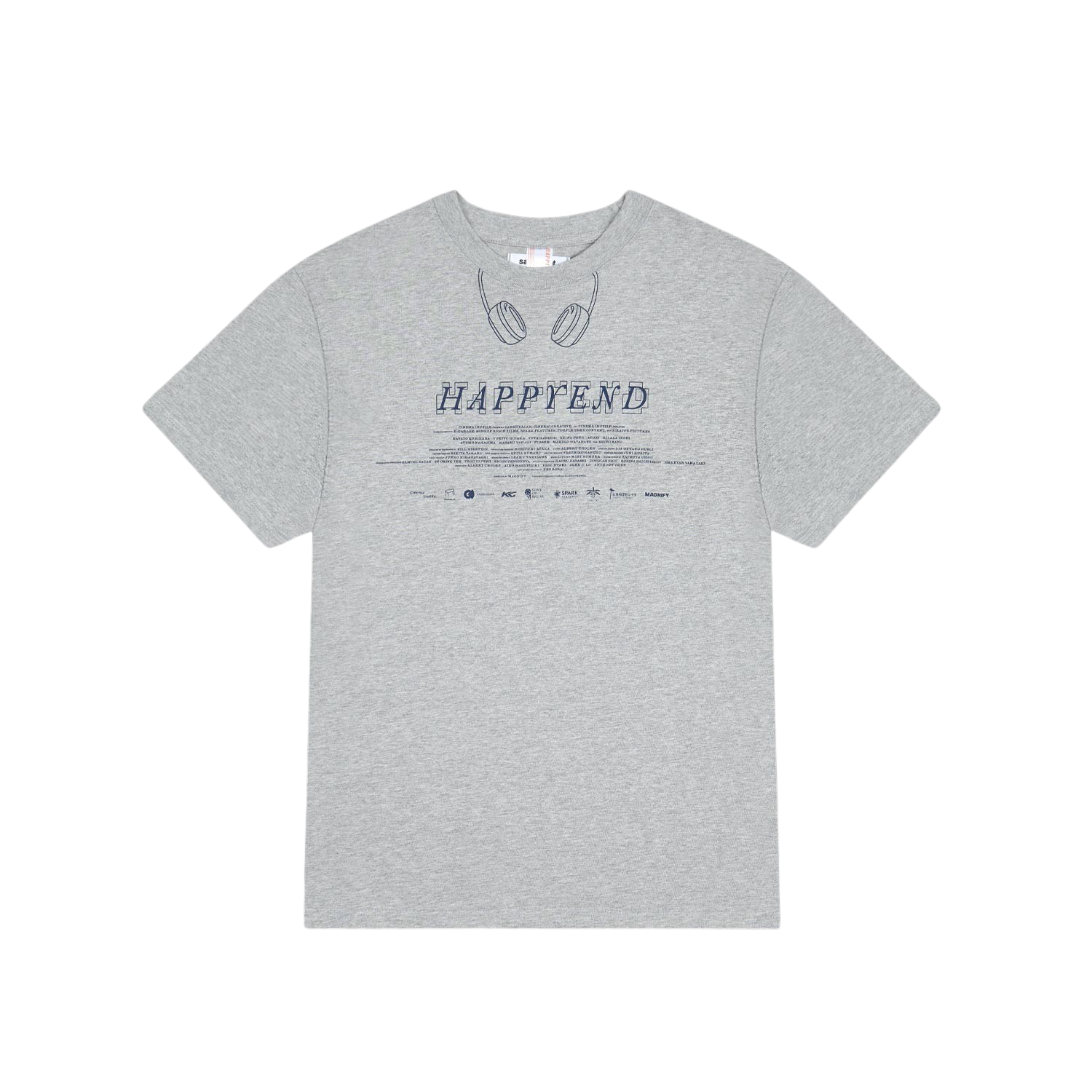 [KREAM 단독] 사파리스팟 x 해피엔드 헤드셋 티셔츠 (헤더 그레이)([KREAM 단독] Safarispot X Happyend Headset T-Shirt (Heather Gray))
