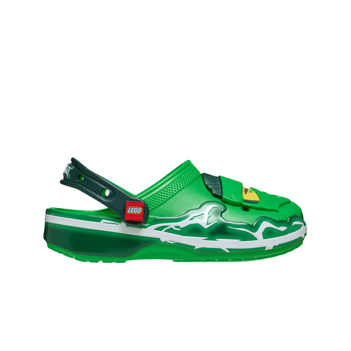 213552-90H (Kids) Crocs x Lego Ninjago Classic Clog Green Multi