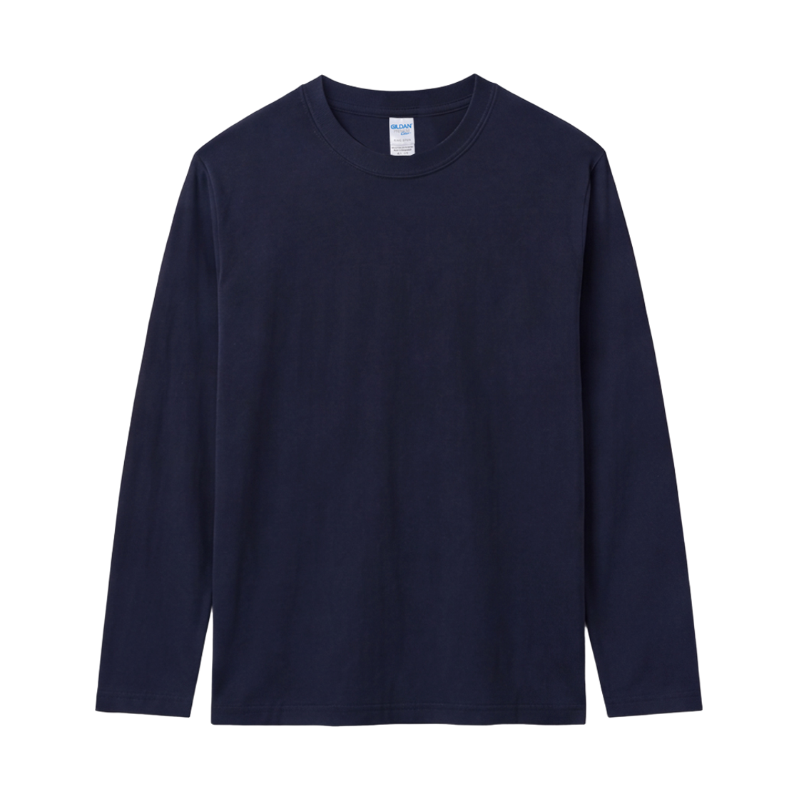 76400_Navy Gildan Premium Cotton Long Sleeve T-Shirt Navy