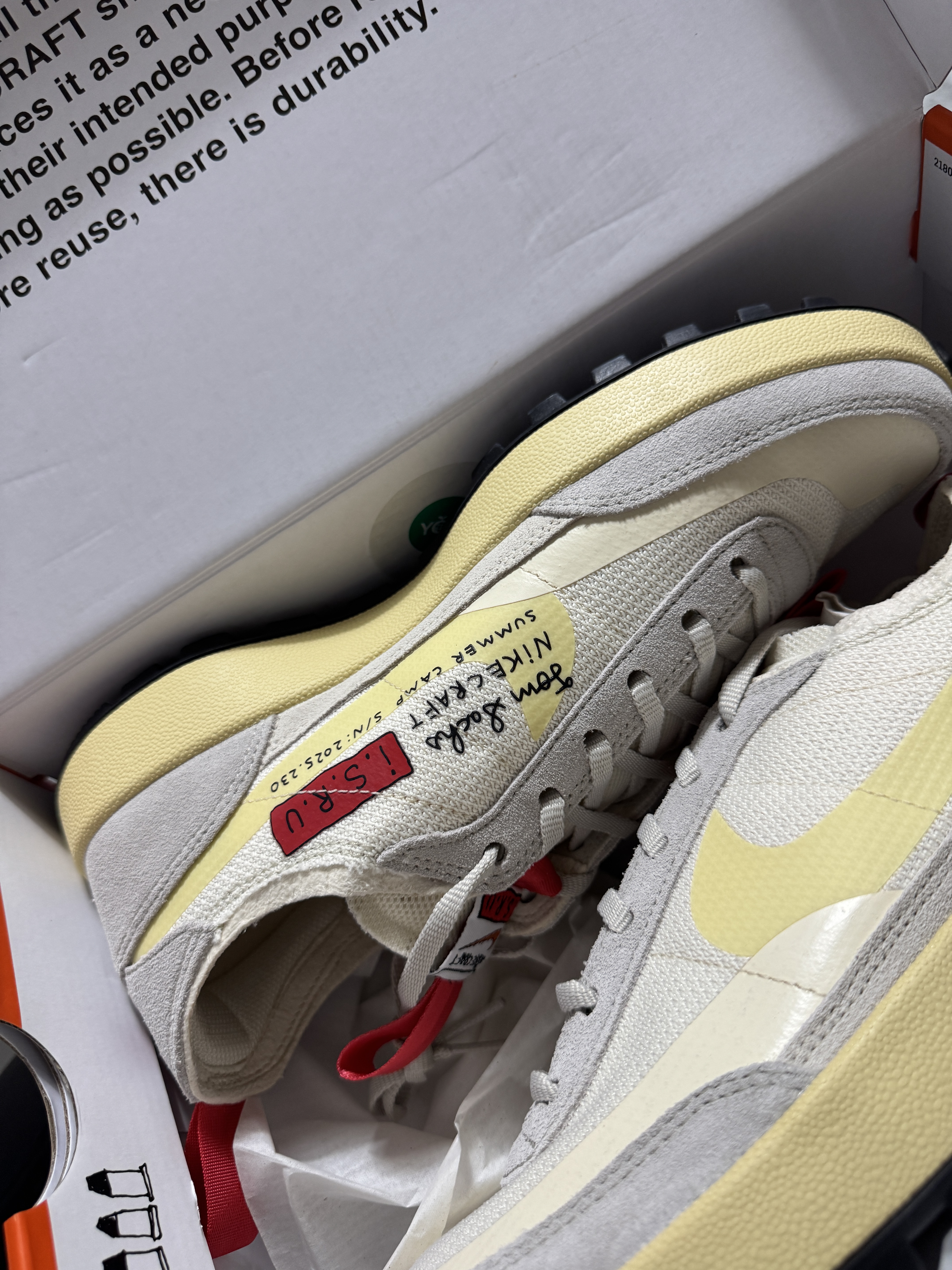 Palace x McDonald's Logo T-Shirt White - 23FW, Nike x Tom Sachs General Purpose Shoe Grey Yellow 착용 스타일 - 7