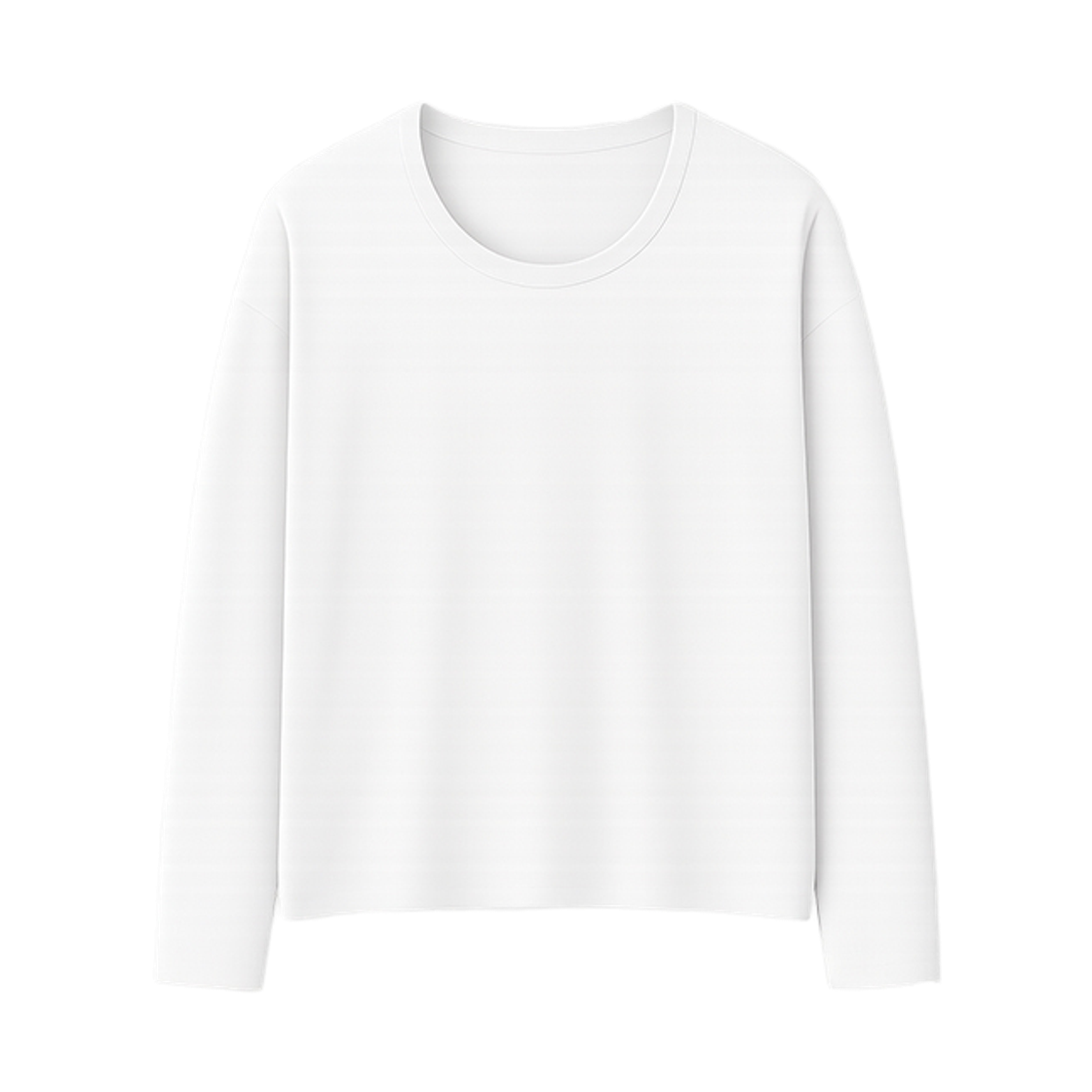 GC실켓 유넥 긴팔티-아이보리 GCLIP Essential Silket U-Neck Oversized Long Sleeve T-Shirt Ivory