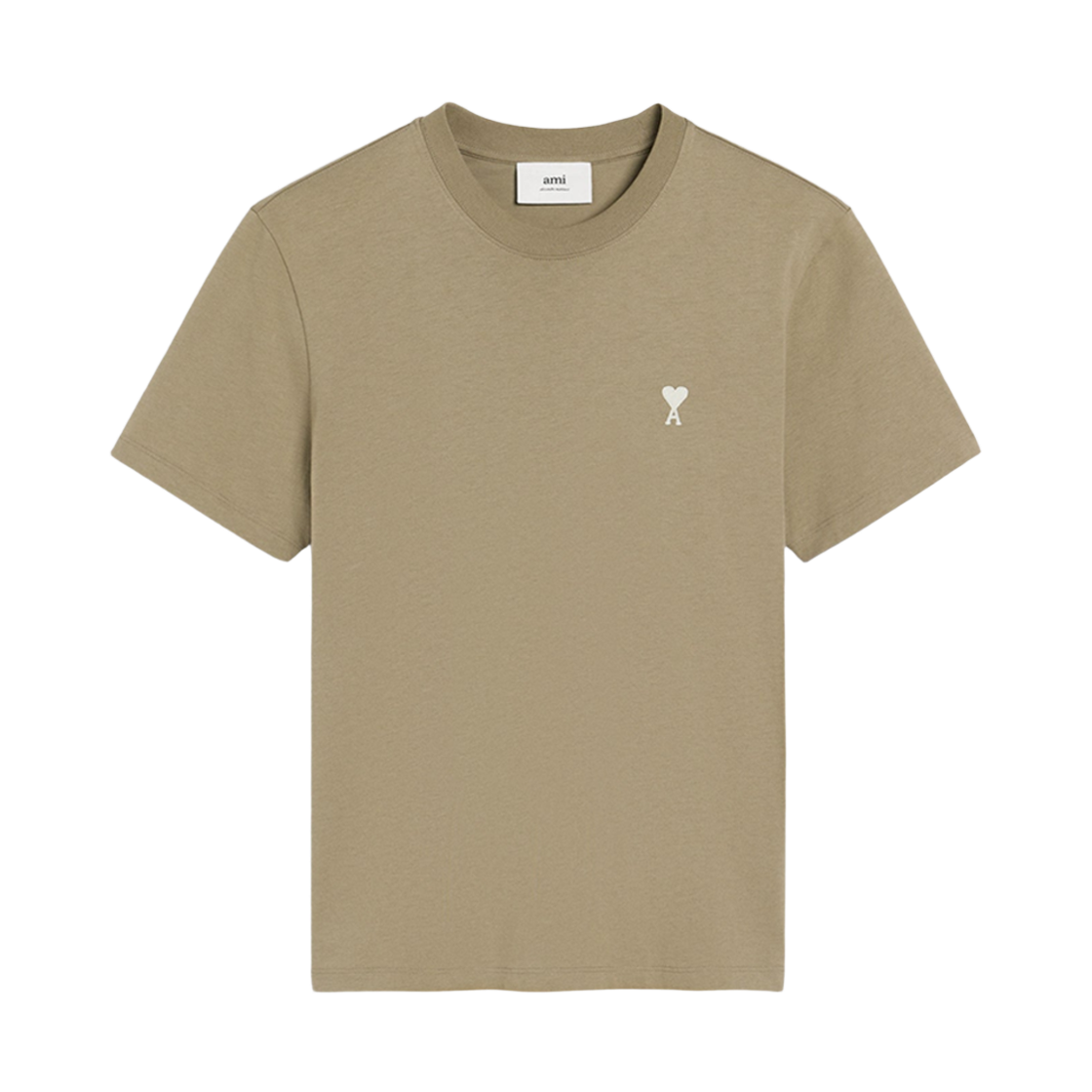 HTS060 724 375 M 25S [25% 쿠폰] AMI de Coeur Oragnic Cotton Jersey T-Shirt Green Off White