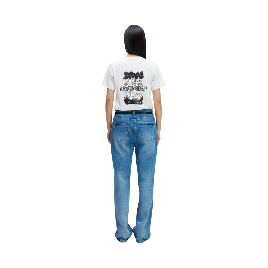 준지 x 아루타 수프 슬림핏 티셔츠 아이보리(JUUN.J x ARUTA SOUP Slimfit T-shirts Ivory) - 2