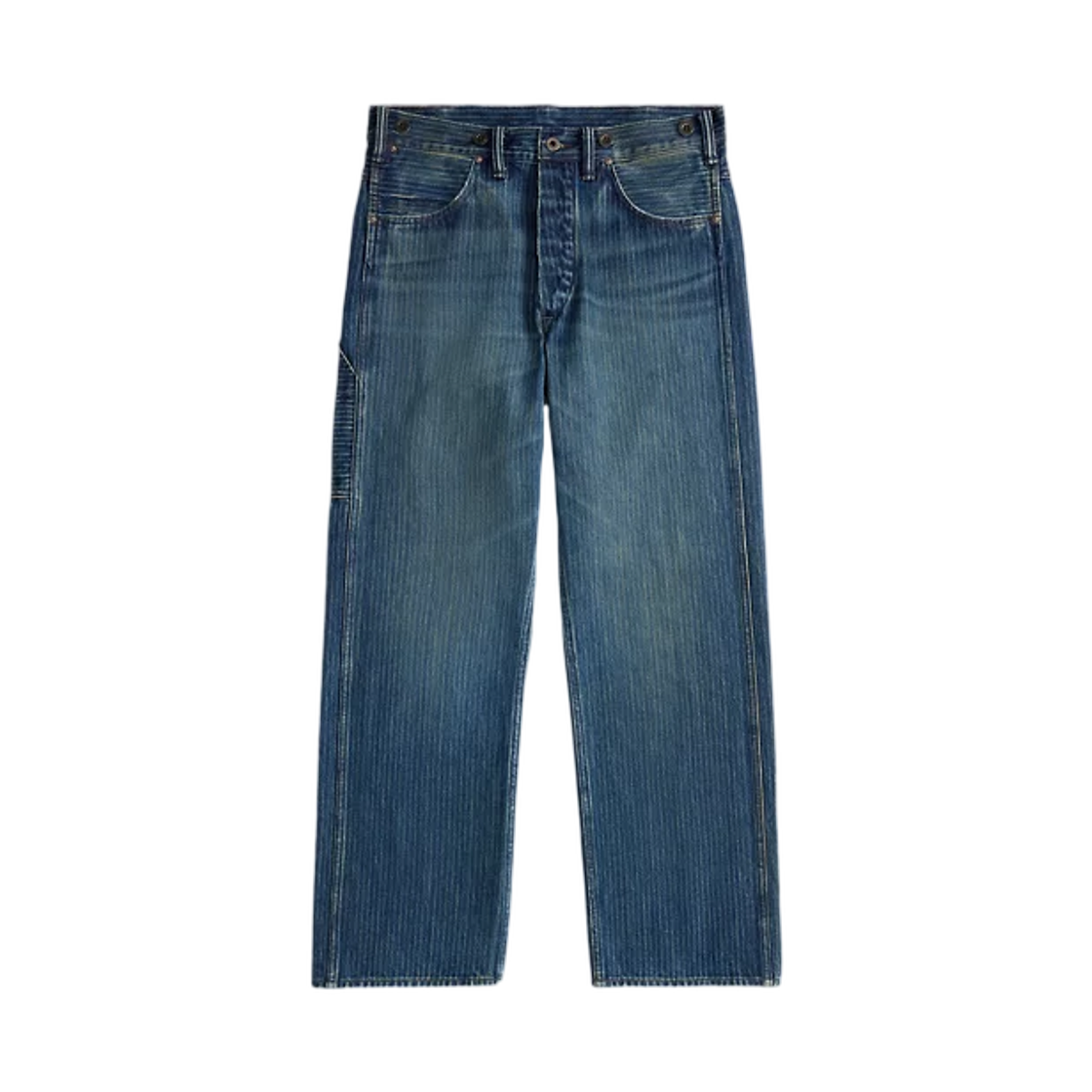 더블알엘 빈티지 파이브포켓 자카드 데님 진 리로이 워시(Double RL Vintage 5-Pocket Jacquard Denim Jean Leroy Wash) - 1