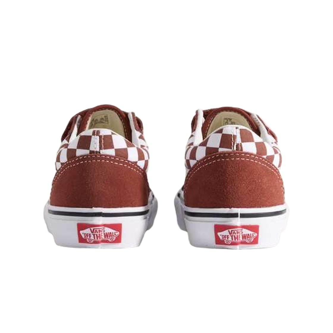 (키즈) 반스 올드스쿨 벨크로 컬러 띠어리 체크보드 러스트((Kids) Vans Old Skool Velcro Color Theory Checkerboard Rust) - 2