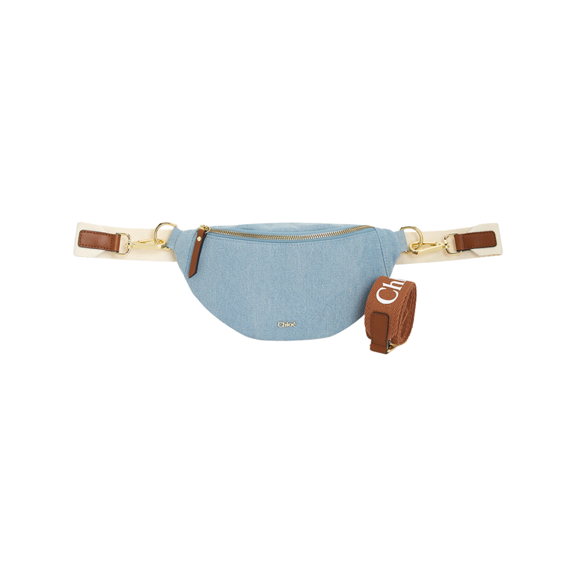 (키즈) 끌로에 벨트 백 데님 블루((Kids) Chloe Belt Bag Denim Blue) - 3