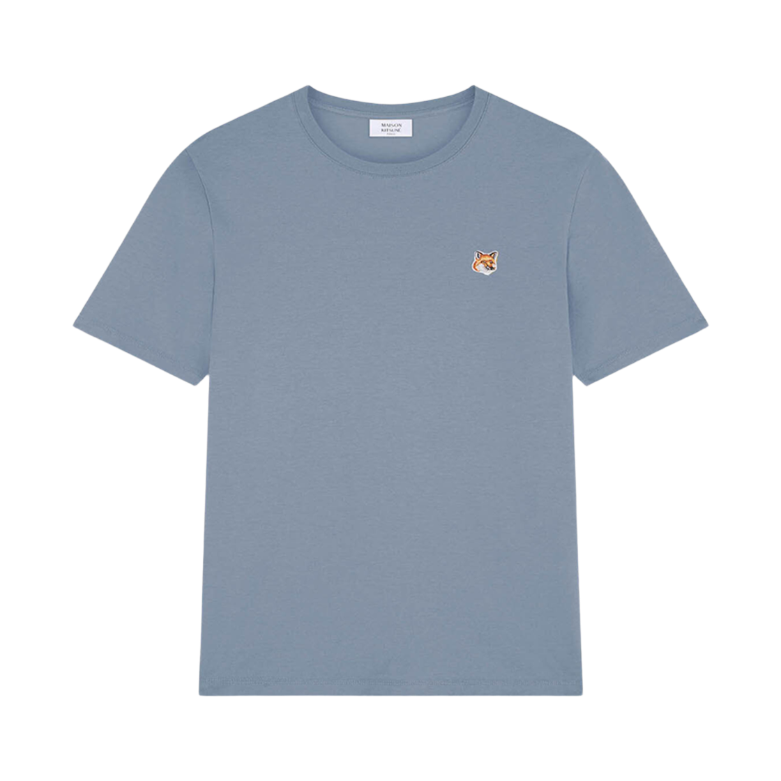 LM00104KJ0008 P154 24F [25% 쿠폰] Maison Kitsune Fox Head Patch Regular T-Shirt Moonlight Blue