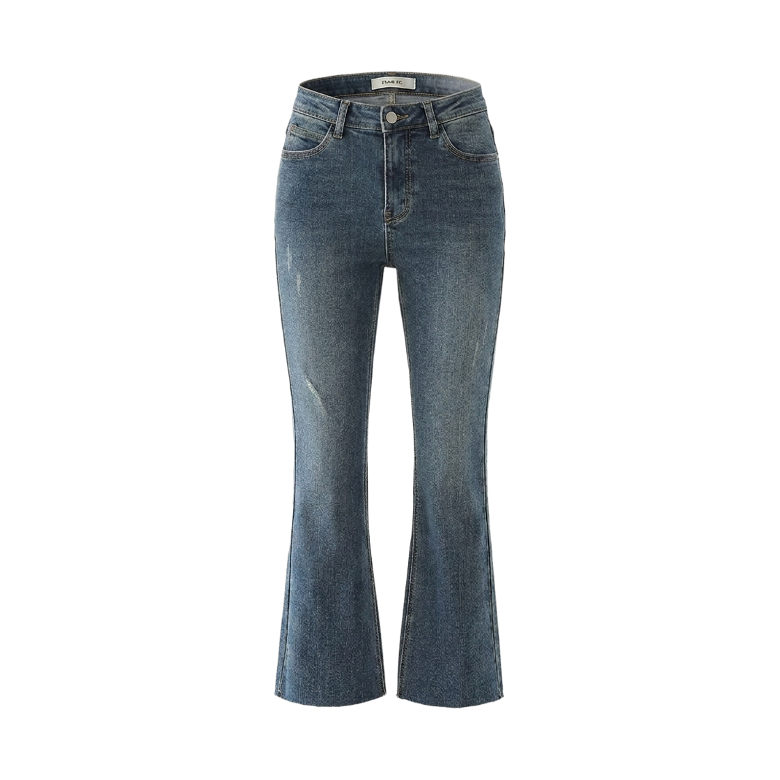 GW3637 GCLIP Warm Fleece Secret Banding Cut Hem Bootcut Jeans