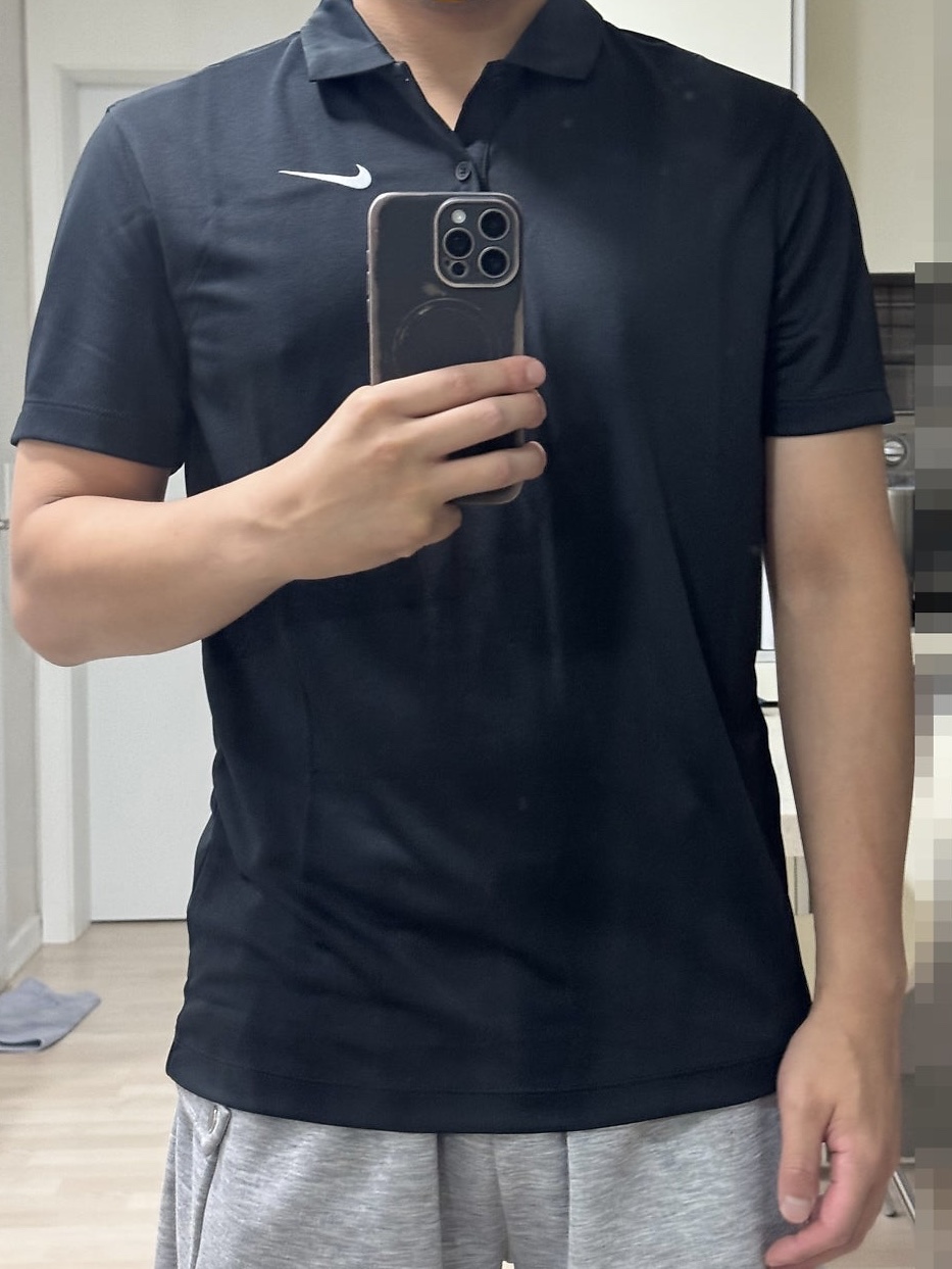 Nike Court Dri-Fit Tennis Polo Black - Asia 착용 스타일
