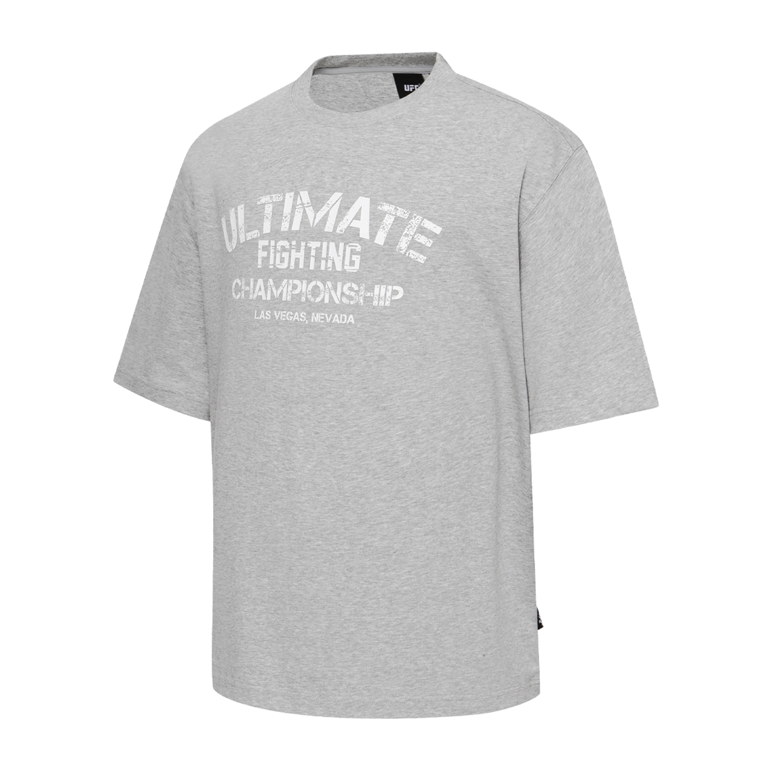유에프씨 스포츠 얼티밋 빅로고 메가핏 반팔 티셔츠 멜란지 그레이 U2SSX3101MG(UFC SPORT Ultimate Big Logo Mega Oversized Fit Ss Melange Grey) - 2