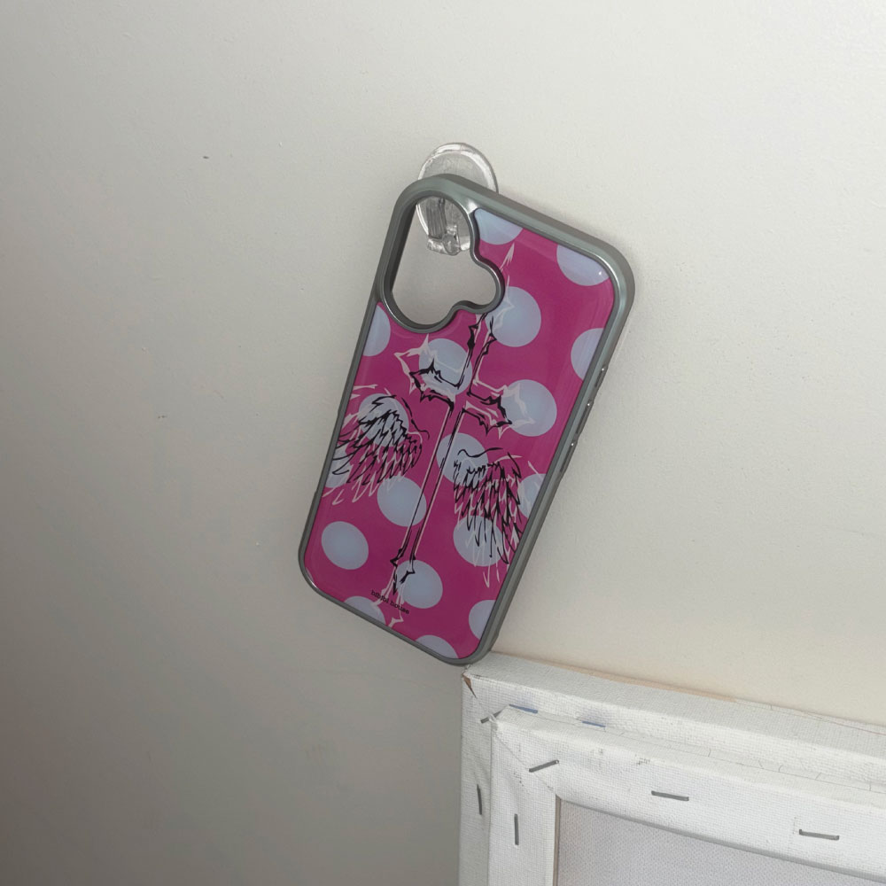 비비블 하우스 맥세이프 핑크윙즈 폰케이스(BIBIBL HOUSE MagSafe Pink Wings Phone Case) - 4