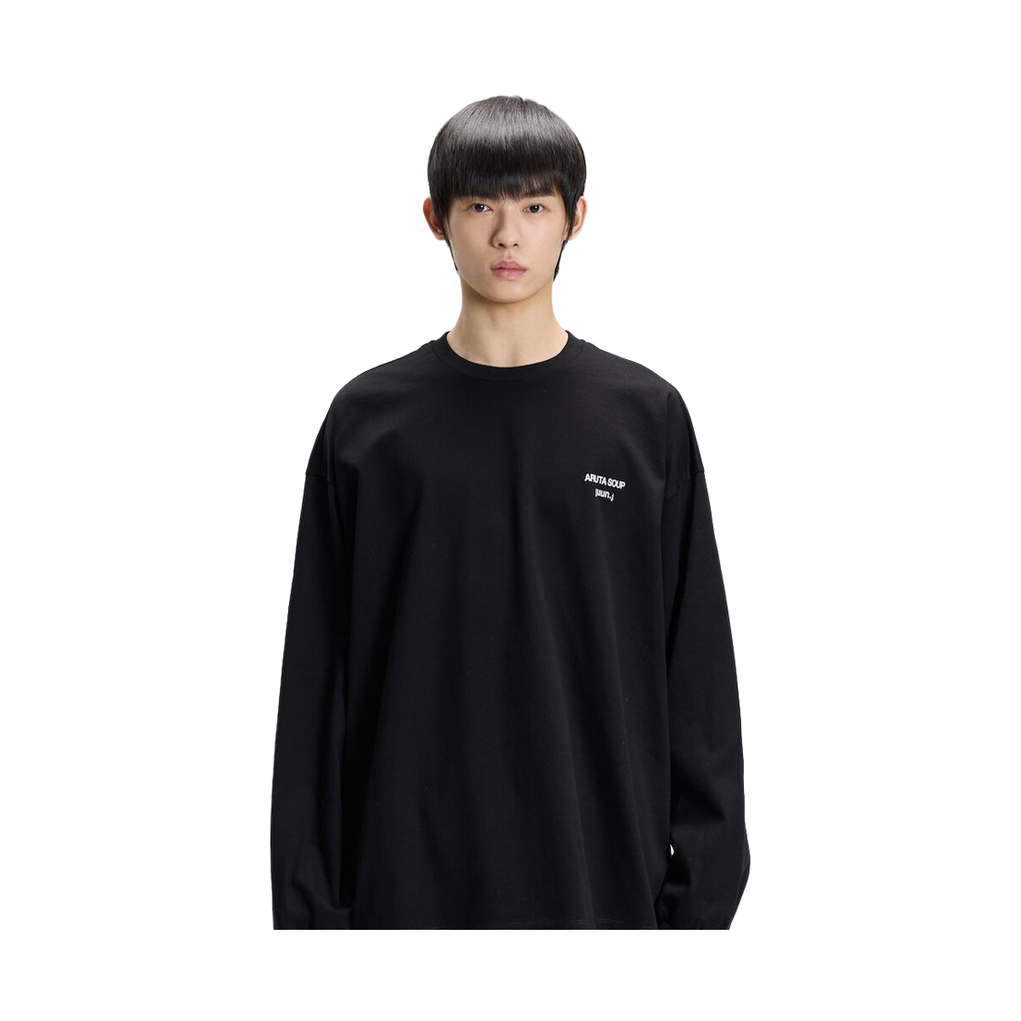 준지 x 아루타 수프 뉴오버핏 롱슬리브 블랙(JUUN.J x ARUTA SOUP Newoverfit Long Sleeve Black) - 5