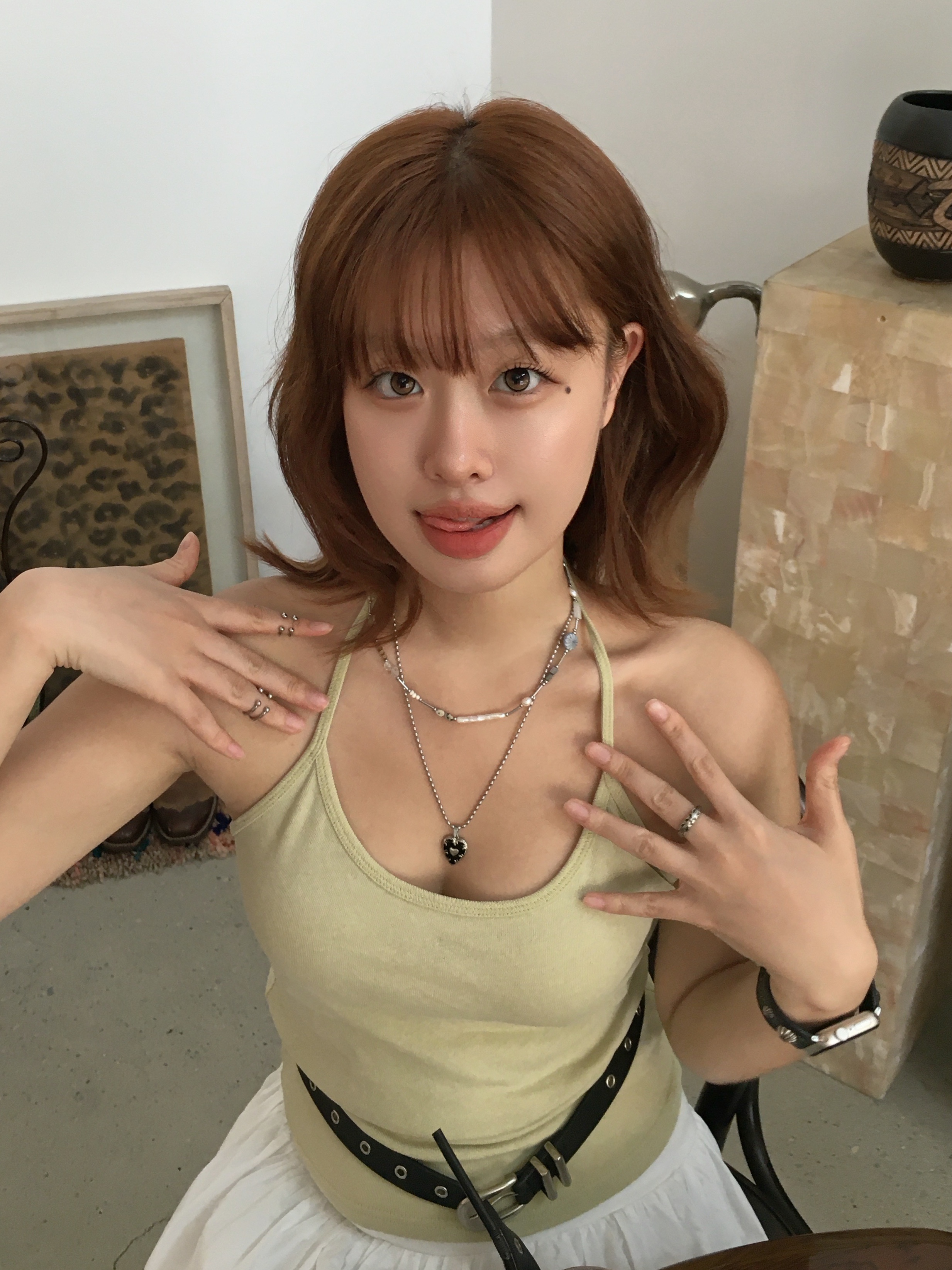 Riomeu Pinocchio Necklace 착용 스타일 - 3